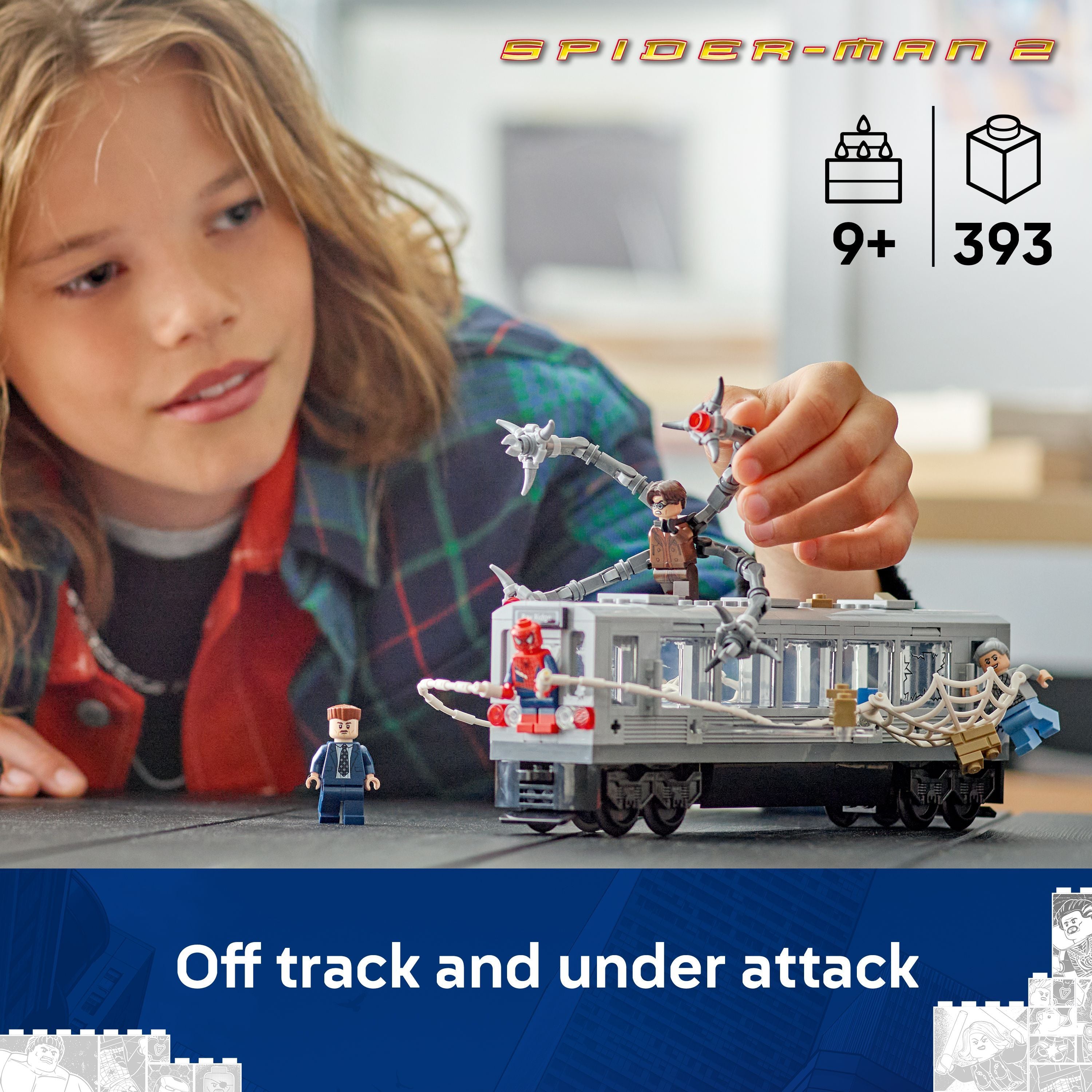 LEGO 76321 Marvel Spider-Man vs. Doc Ock Subway Train Scene