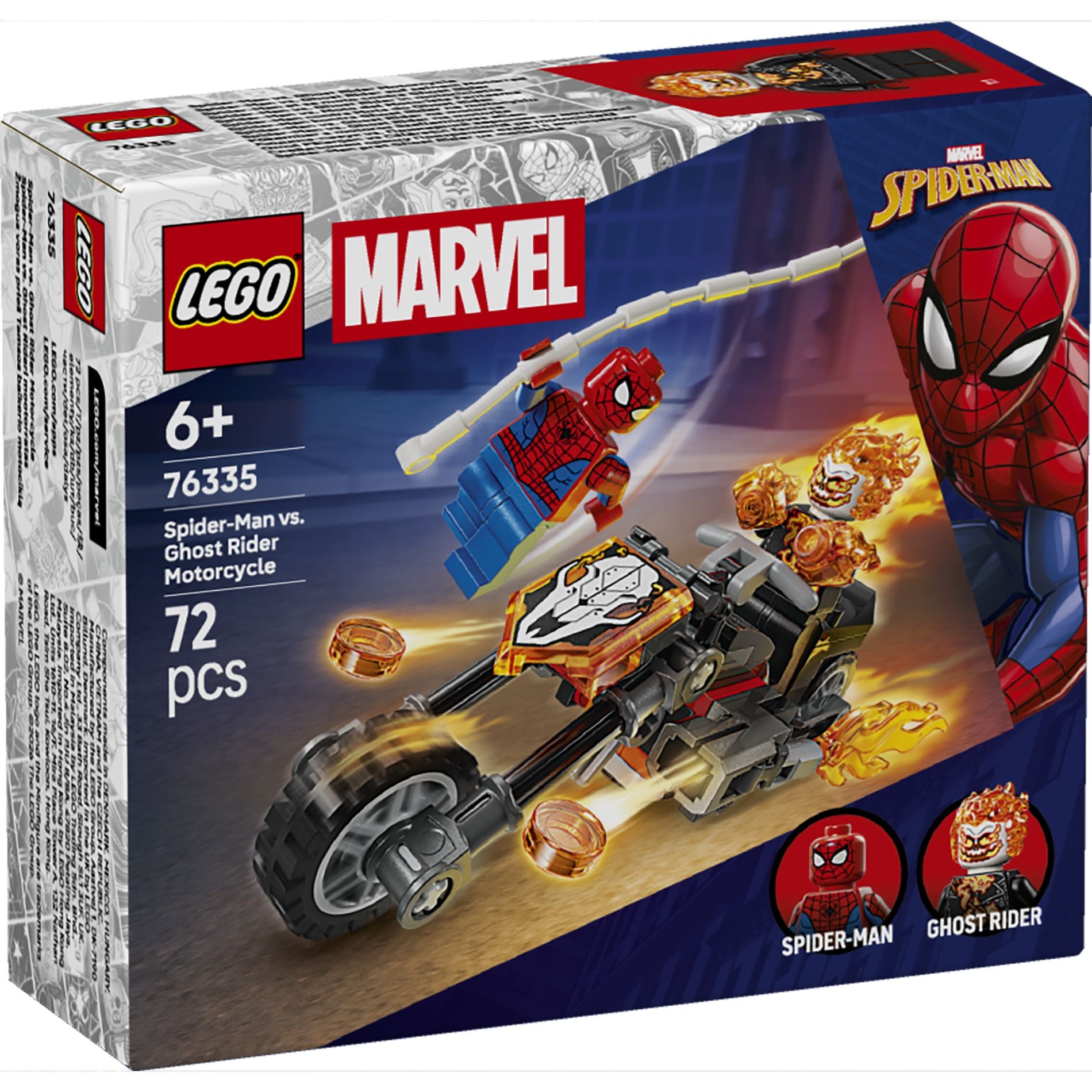 LEGO 76335 Super Heroes Marvel Spider-Man vs. Ghost Rider Motorcycle - Toyworld Australia