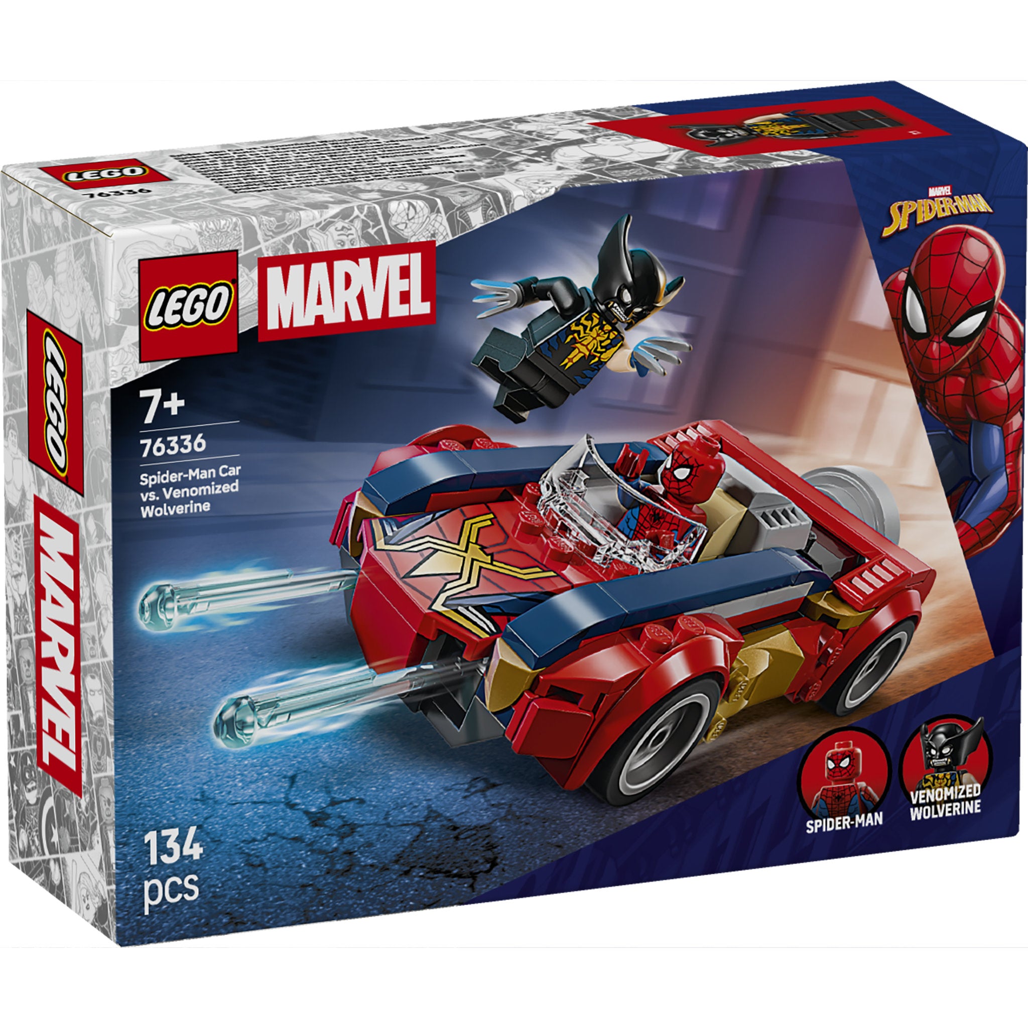 LEGO 76336 Marvel Super Heroes Spider-Man Car vs. Venomized Wolverine
