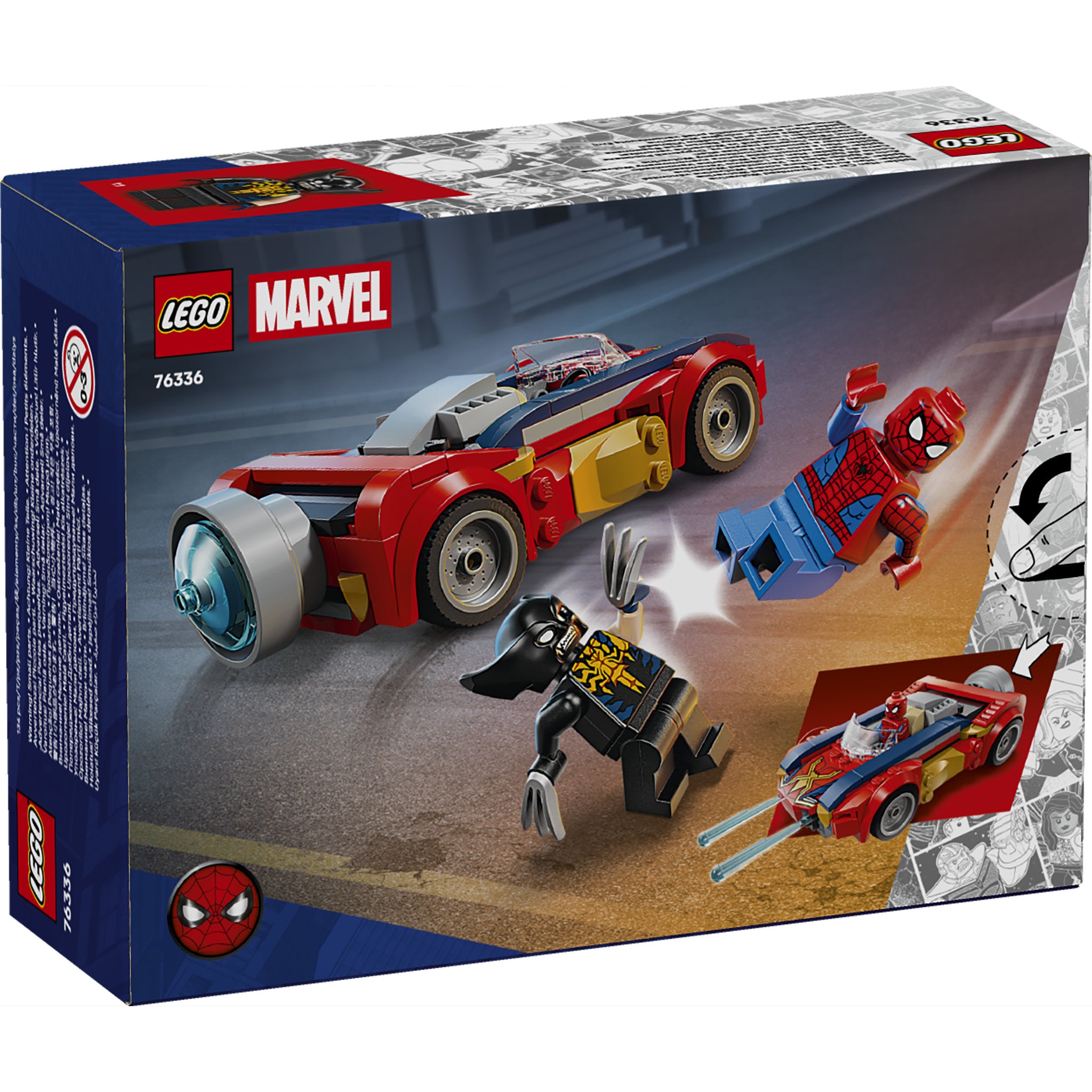 LEGO 76336 Marvel Super Heroes Spider-Man Car vs. Venomized Wolverine