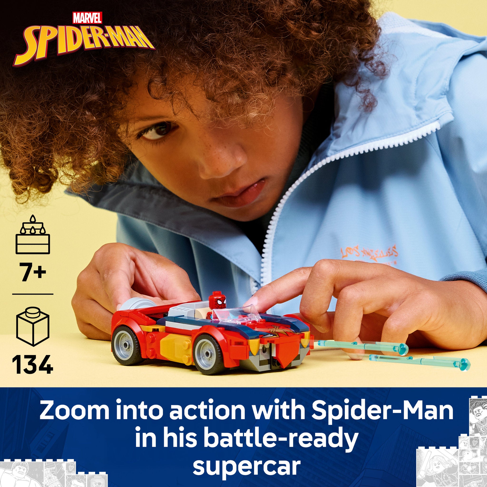 LEGO 76336 Marvel Super Heroes Spider-Man Car vs. Venomized Wolverine