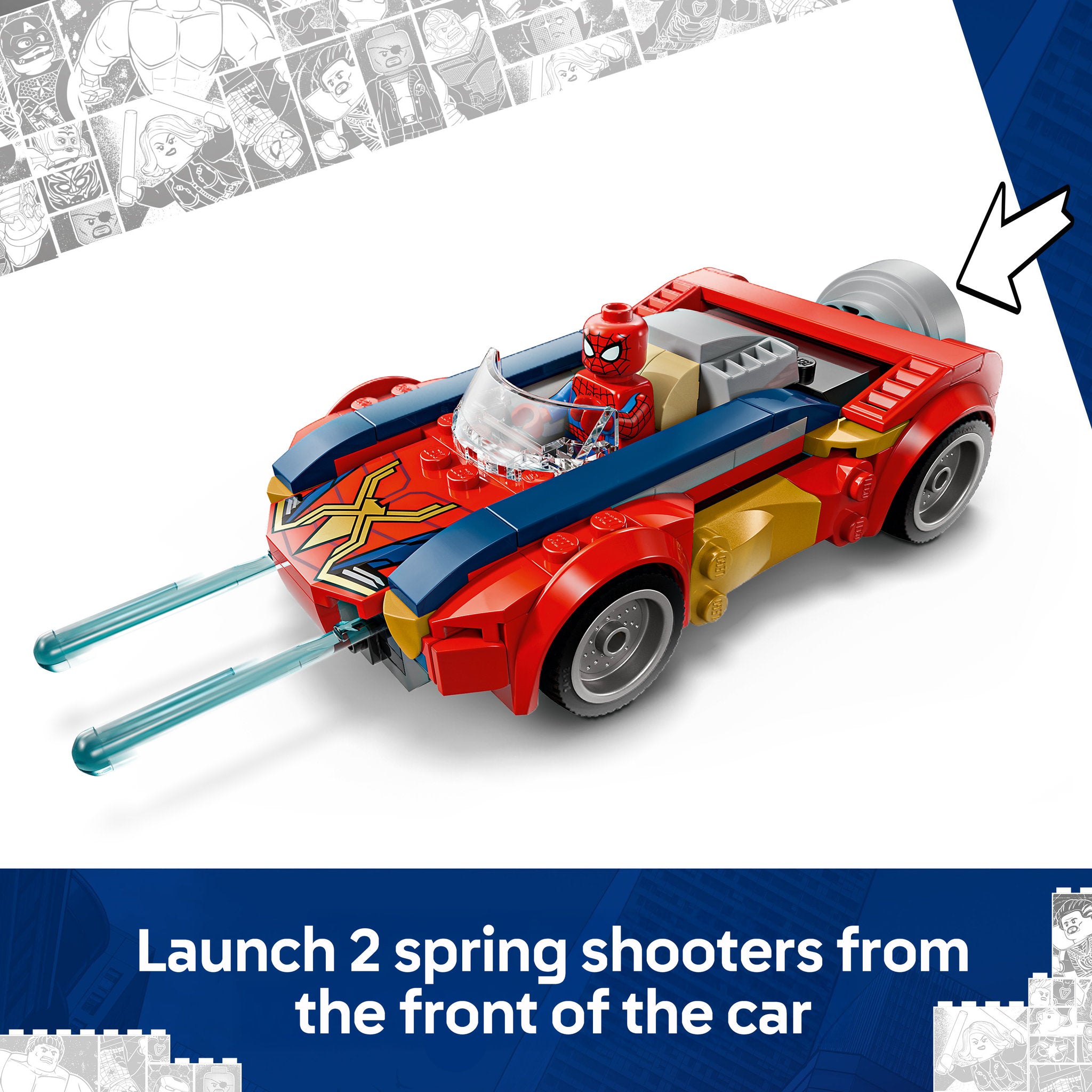 LEGO 76336 Marvel Super Heroes Spider-Man Car vs. Venomized Wolverine