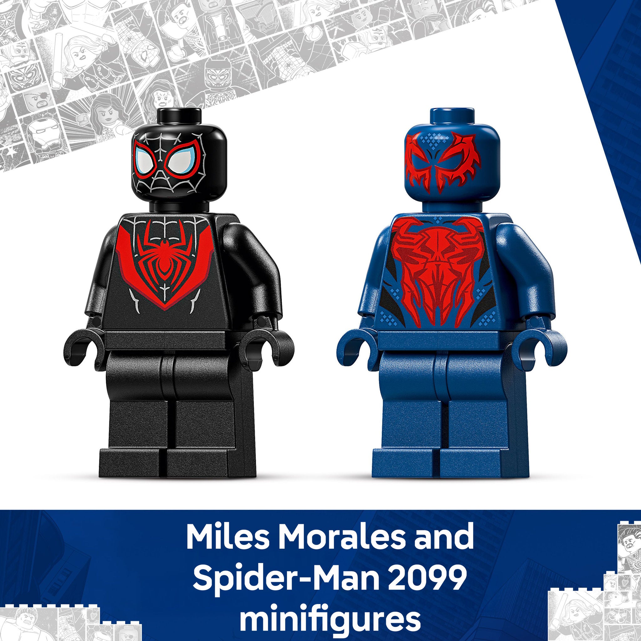 LEGO 76337 Marvel Super Heroes Miles Morales Mech vs. Spider-Man 2099 - Toyworld Australia
