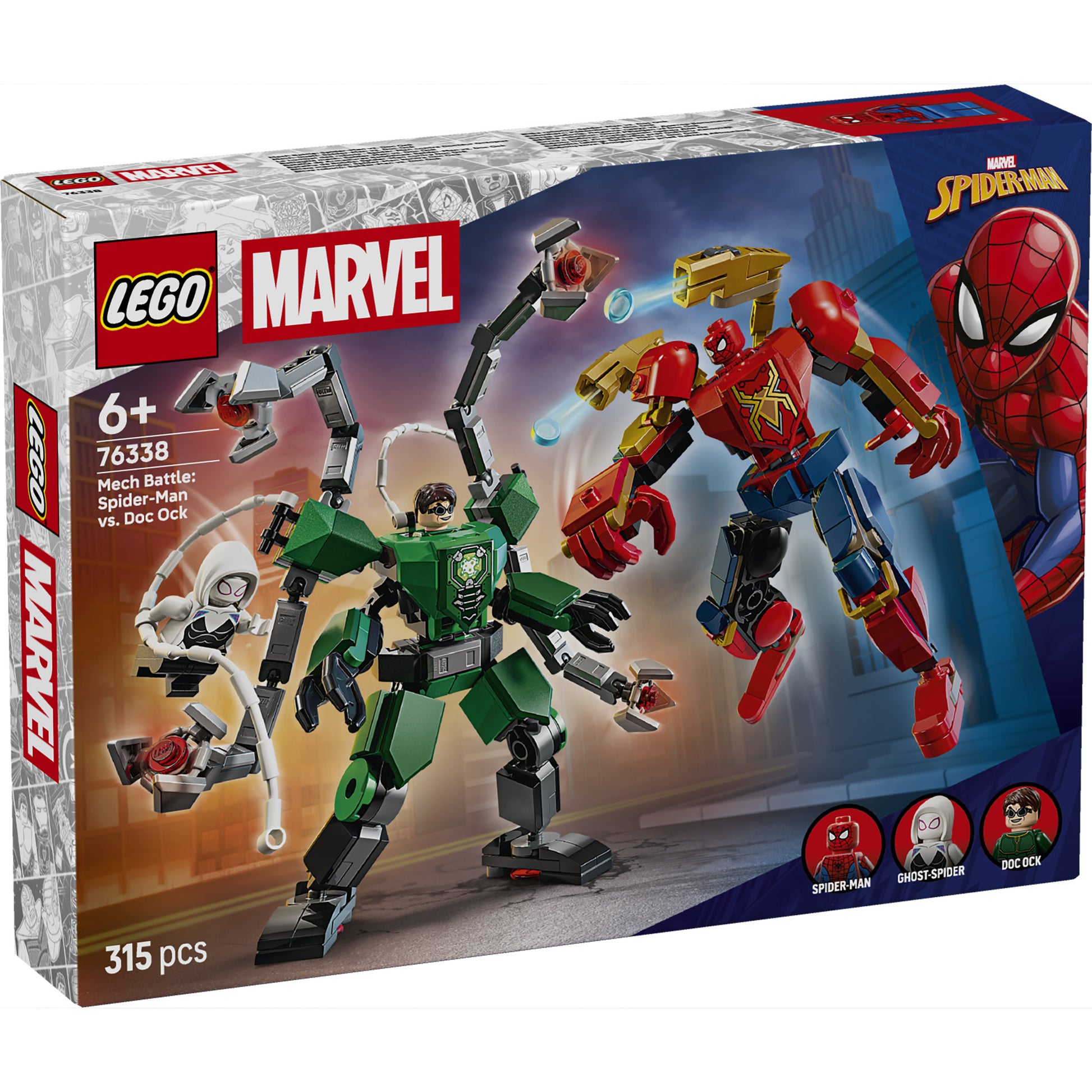 LEGO 76338 Marvel Super Heroes Mech Battle: Spider-Man vs. Doc Ock - Toyworld Australia