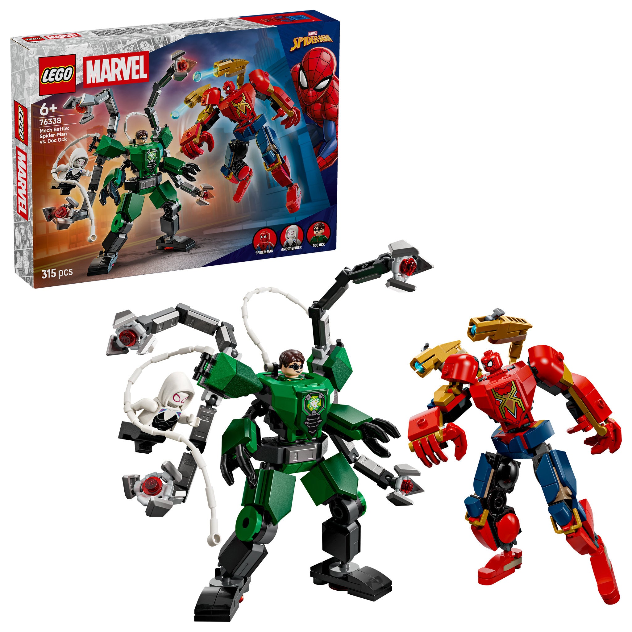 LEGO 76338 Marvel Super Heroes Mech Battle: Spider-Man vs. Doc Ock