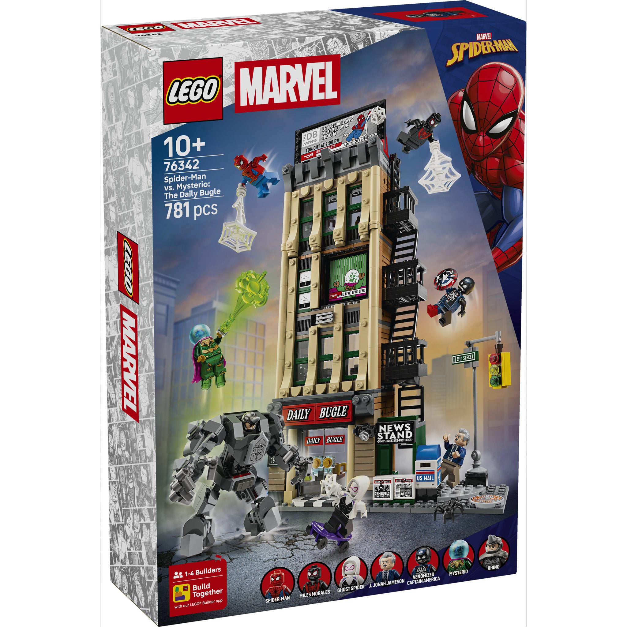 LEGO 76342 Super Heroes Marvel Spider-Man vs. Mysterio: The Daily Bugle
