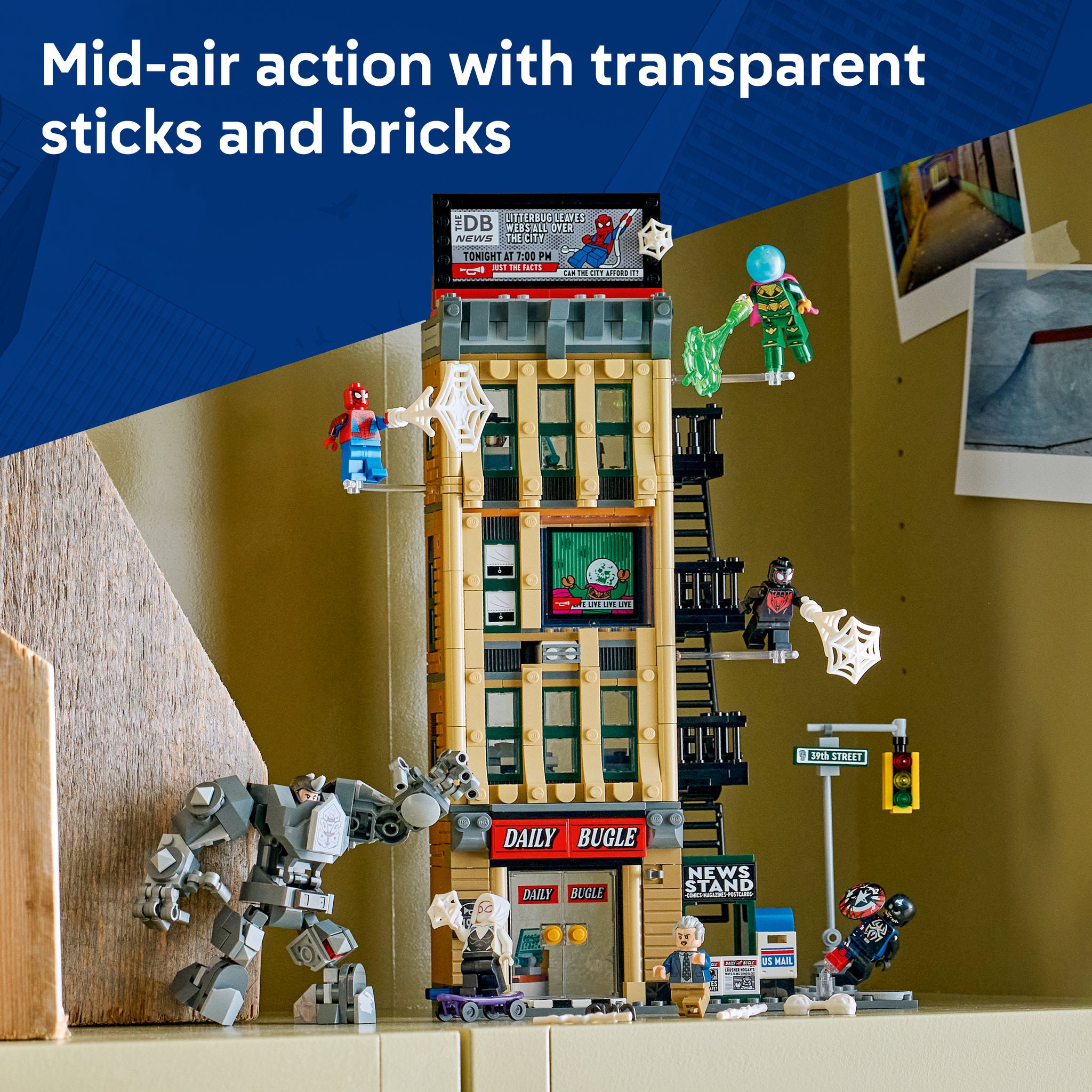 LEGO 76342 Super Heroes Marvel Spider-Man vs. Mysterio: The Daily Bugle
