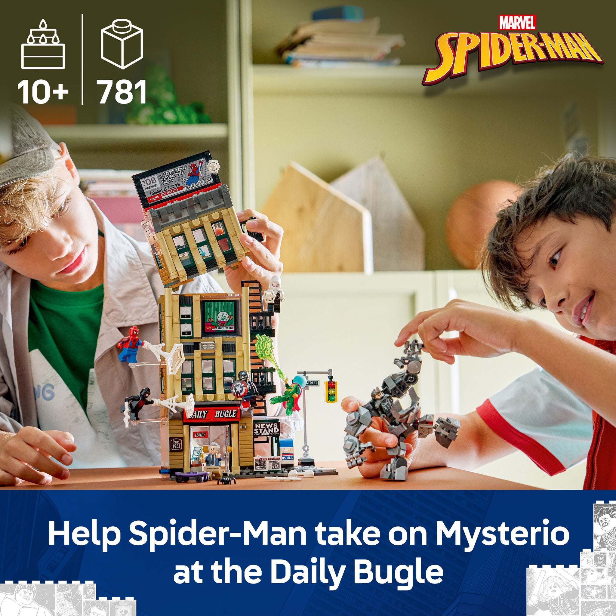 LEGO 76342 Super Heroes Marvel Spider-Man vs. Mysterio: The Daily Bugle