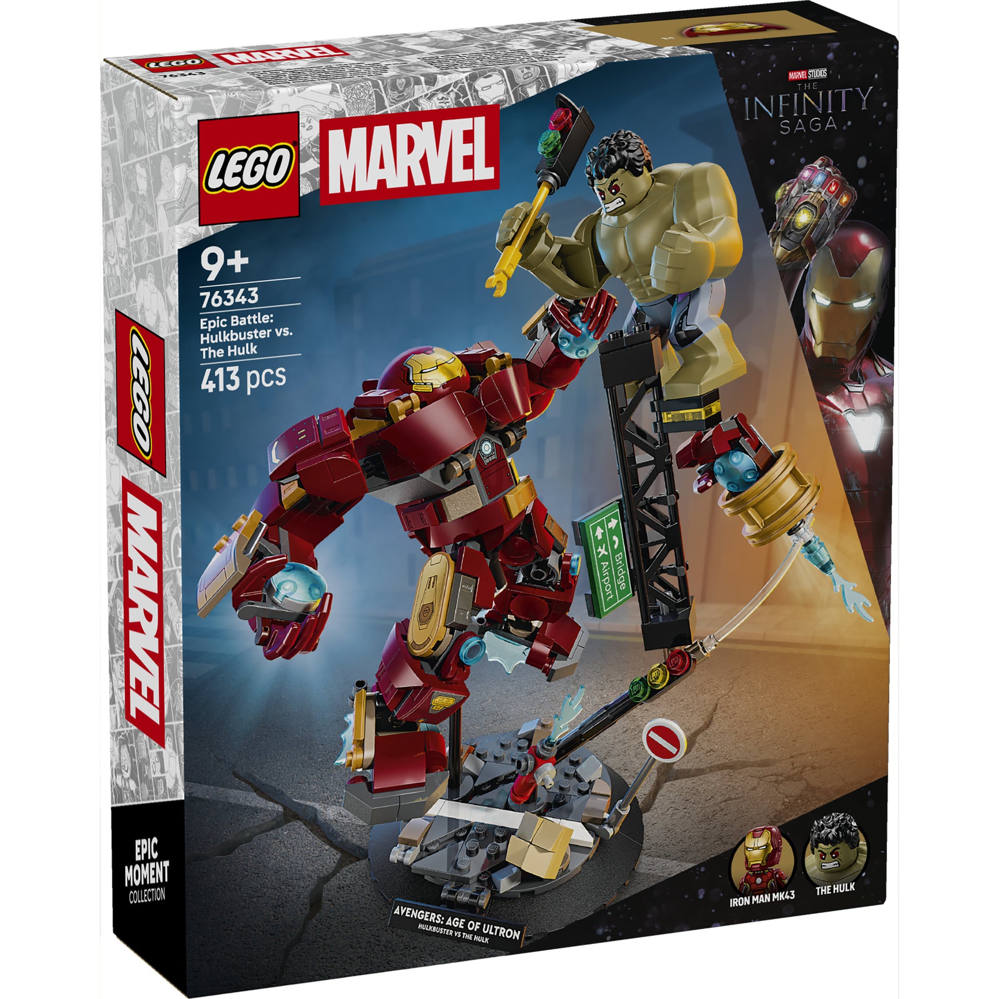 LEGO 76343 Marvel Super Heroes Epic Battle: Hulkbuster vs. The Hulk - Toyworld Australia