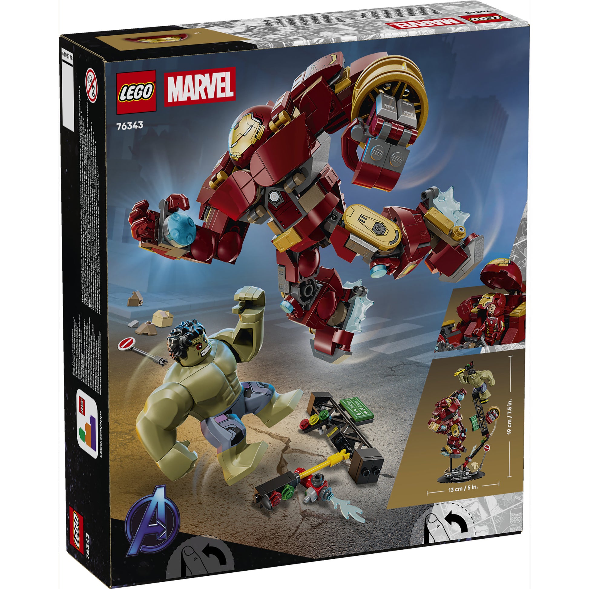 LEGO 76343 Marvel Super Heroes Epic Battle: Hulkbuster vs. The Hulk - Toyworld Australia