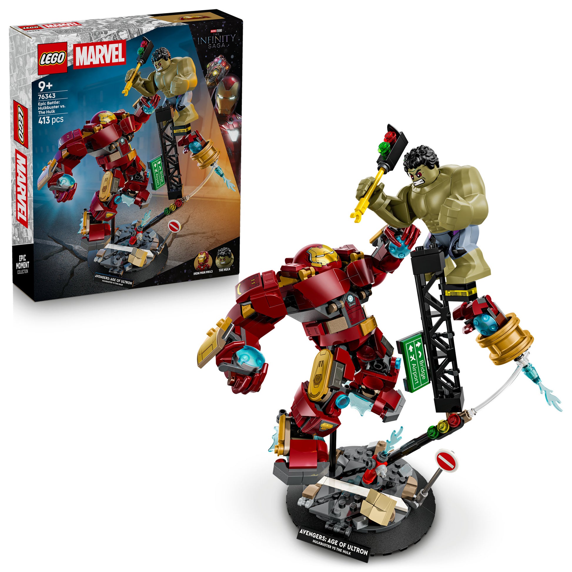 LEGO 76343 Marvel Super Heroes Epic Battle: Hulkbuster vs. The Hulk - Toyworld Australia