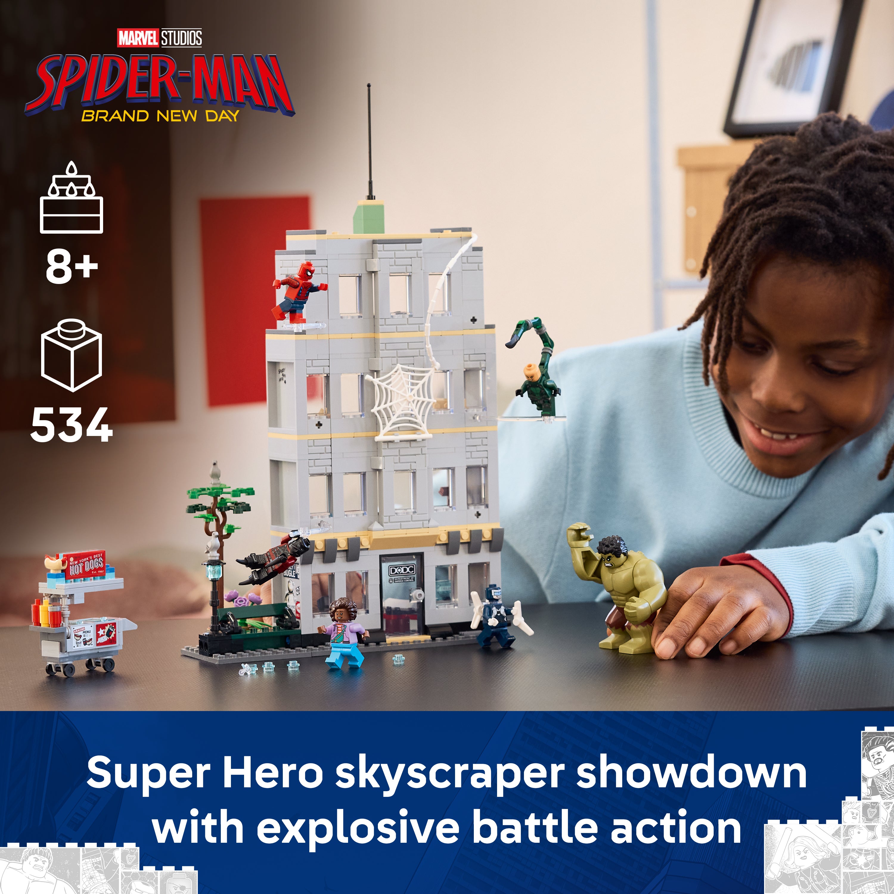 LEGO 76350 Super Heroes Spider-Man vs. Hulk Epic Clash