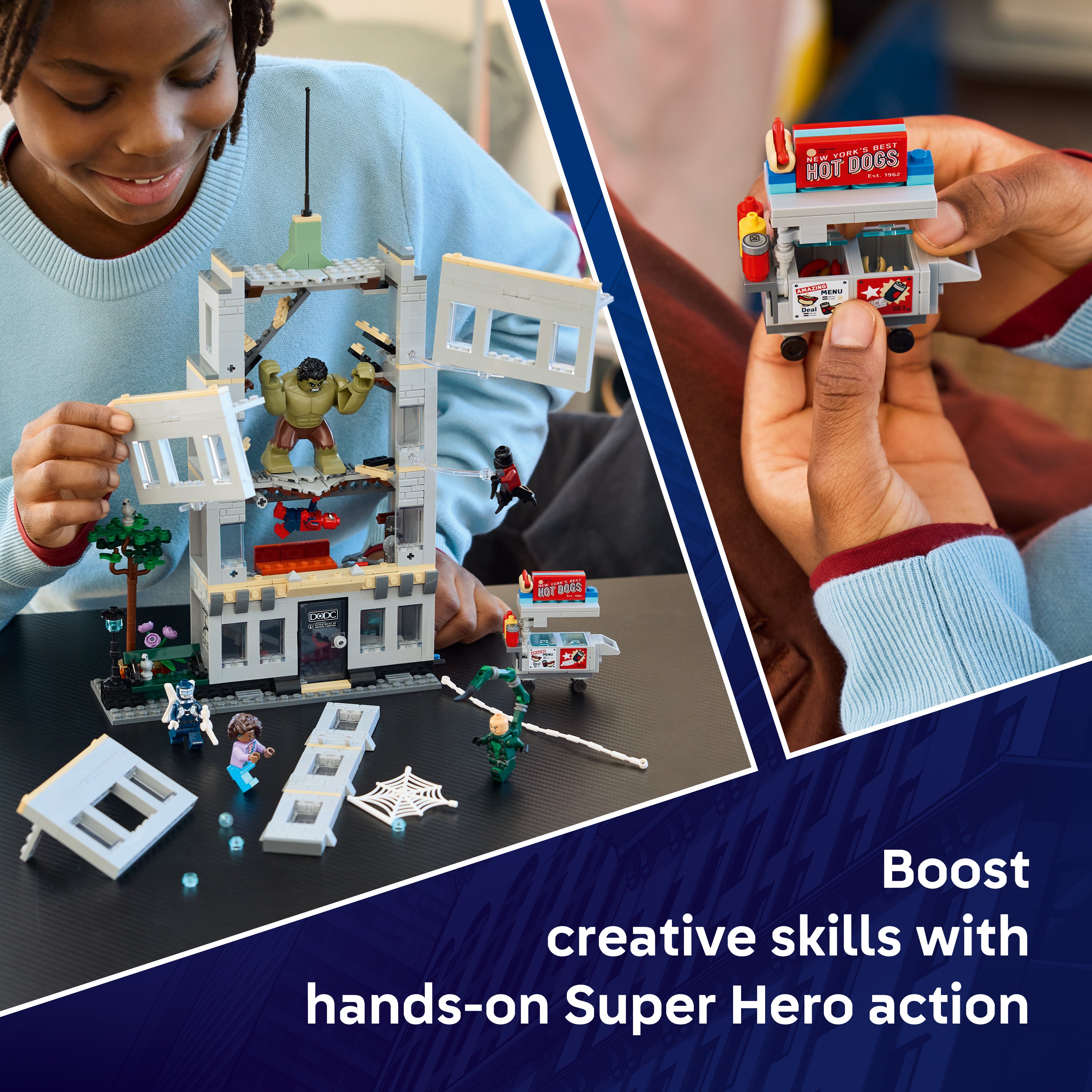 LEGO 76350 Super Heroes Spider-Man vs. Hulk Epic Clash