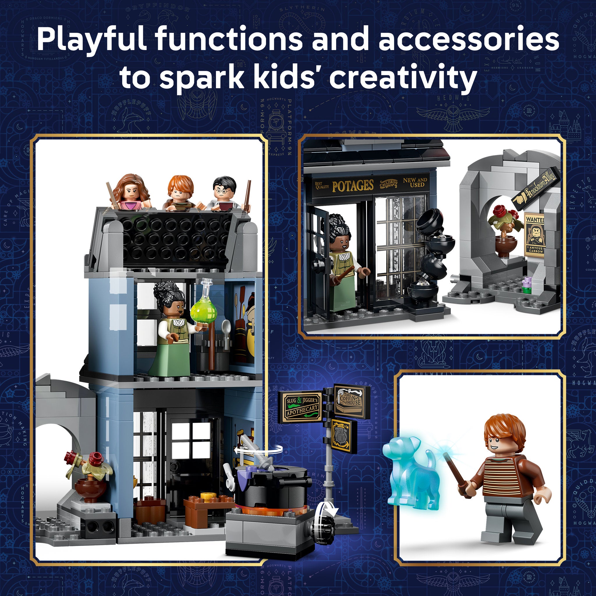 LEGO 76471 Harry Potter Knockturn Alley Wizarding Shops
