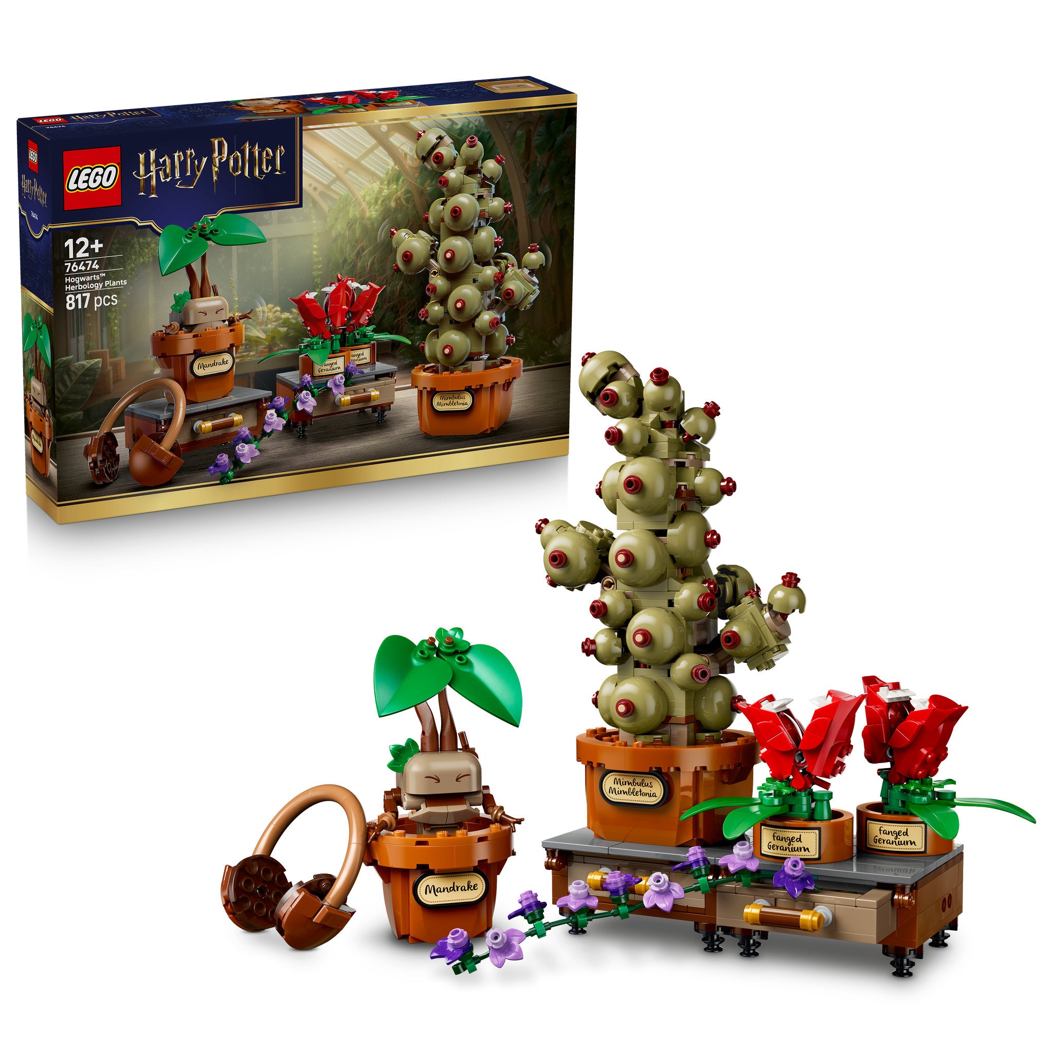 LEGO 76474 Harry Potter Hogwarts Herbology Plants