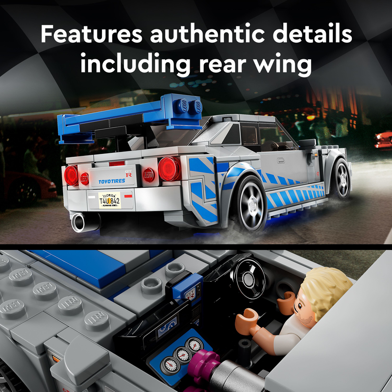 LEGO 76917 Speed Champions 2 Fast 2 Furious Nissan Skyline GT-R (R34)