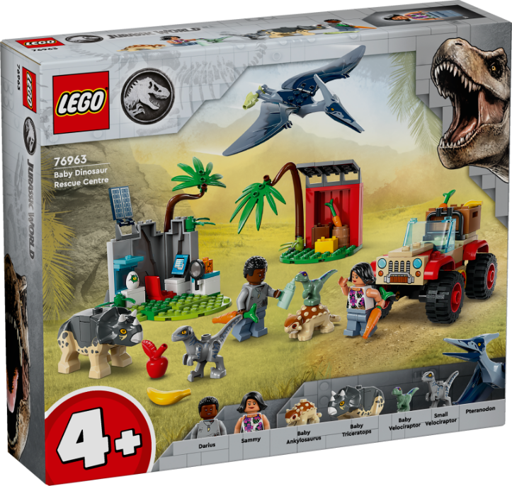 LEGO 76963 Jurassic World Baby Dinosaur Rescue Center