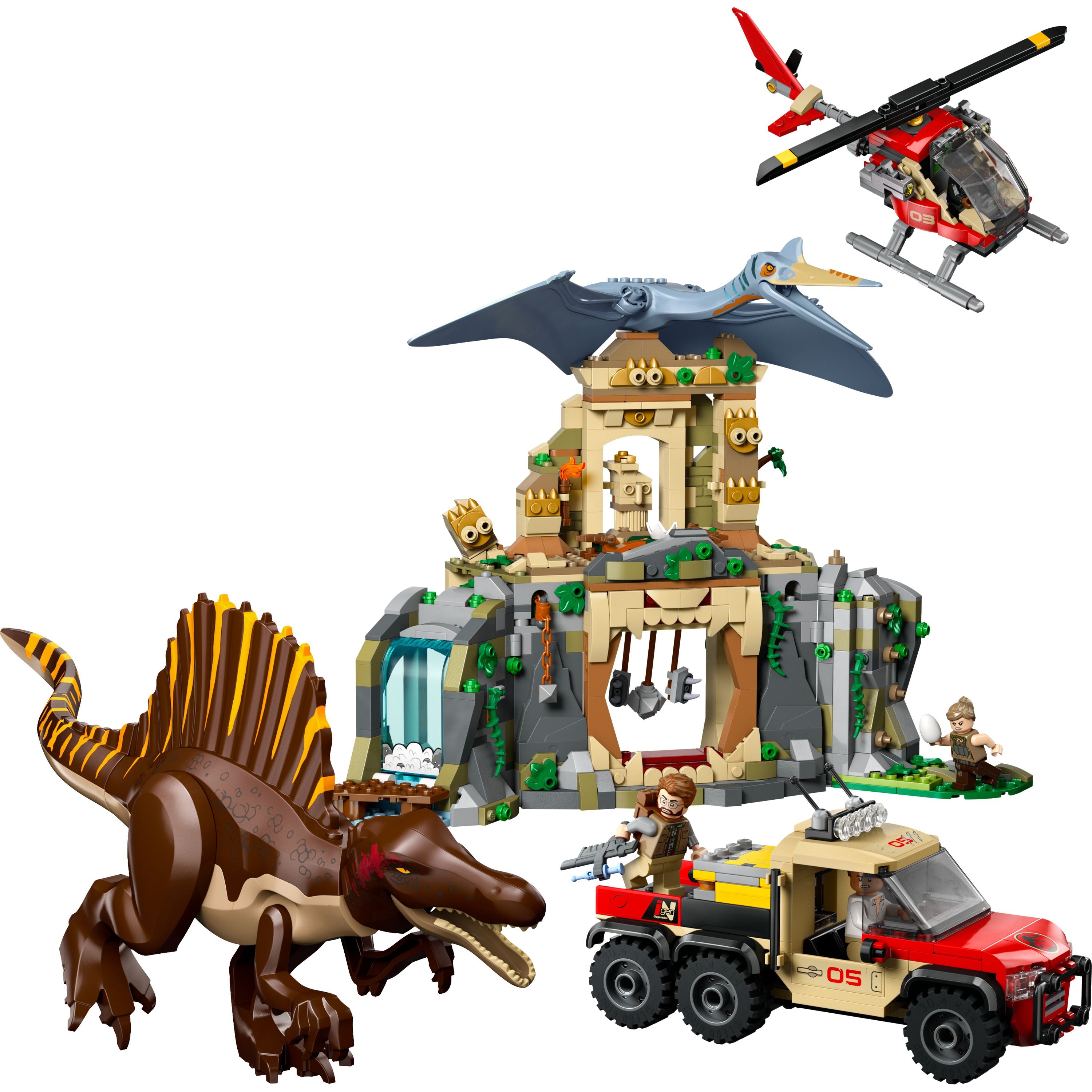 LEGO 76976 Jurassic World Spinosaurus & Quetzalcoatlus Air Mission