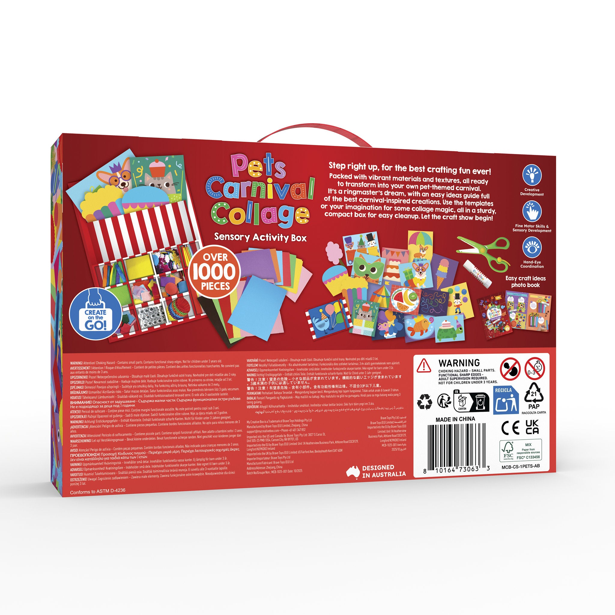 My Creative Box Pets Carnival Collage Sensory Activity Box
