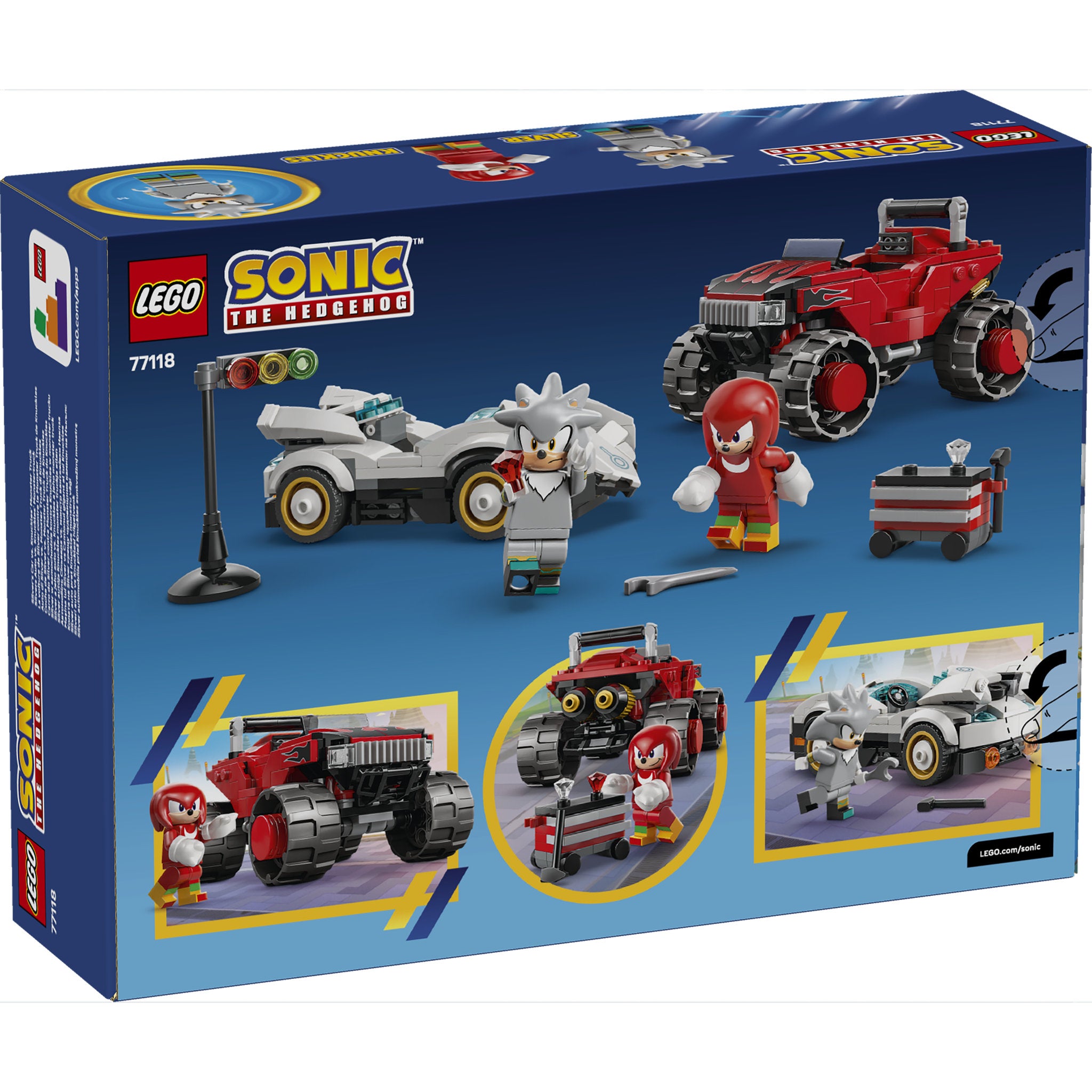 LEGO 77118 Sonic The Hedgehog Silver's Car vs. Knuckles' Monster Truck - Toyworld Australia