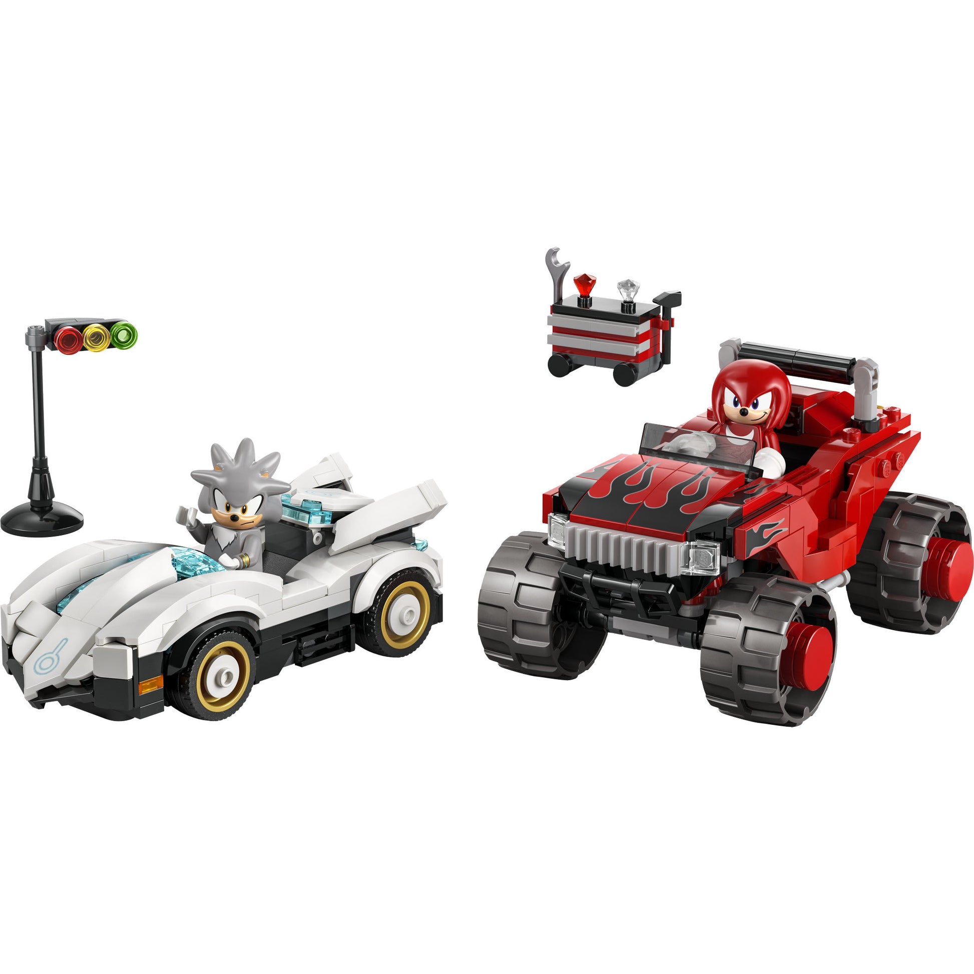 LEGO 77118 Sonic The Hedgehog Silver's Car vs. Knuckles' Monster Truck - Toyworld Australia