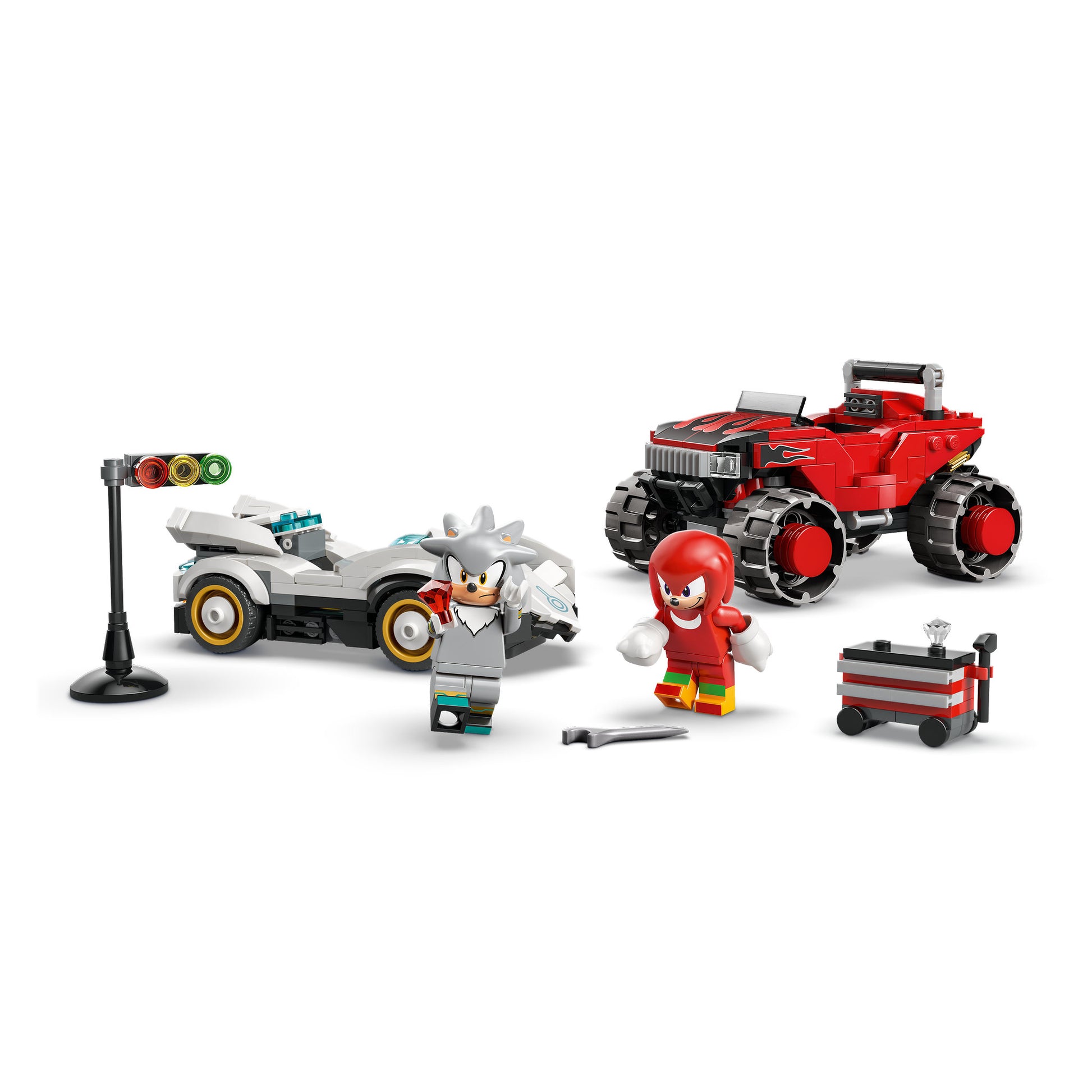LEGO 77118 Sonic The Hedgehog Silver's Car vs. Knuckles' Monster Truck - Toyworld Australia