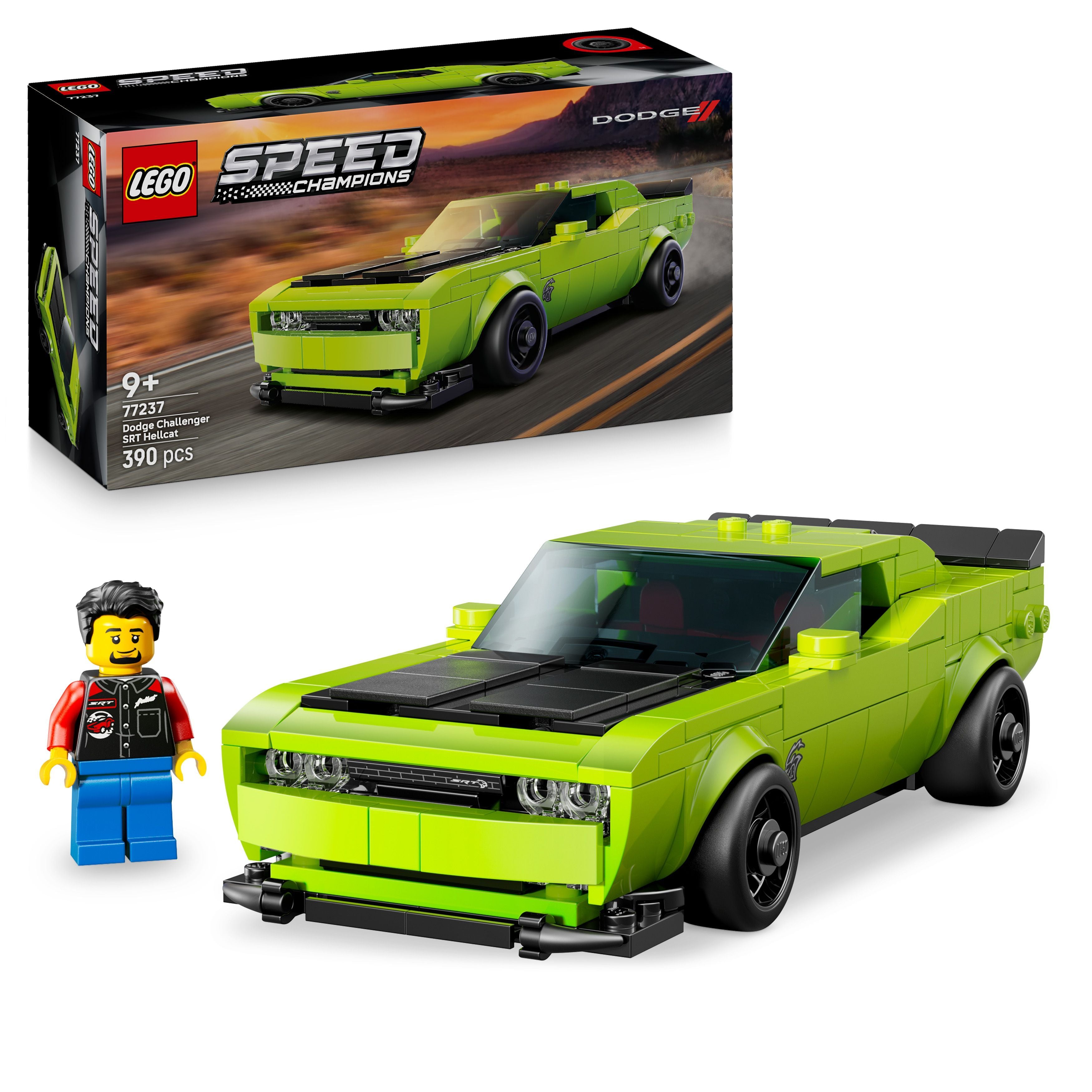 LEGO 77237 Speed Champions Dodge Challenger SRT Hellcat Sports Car ...