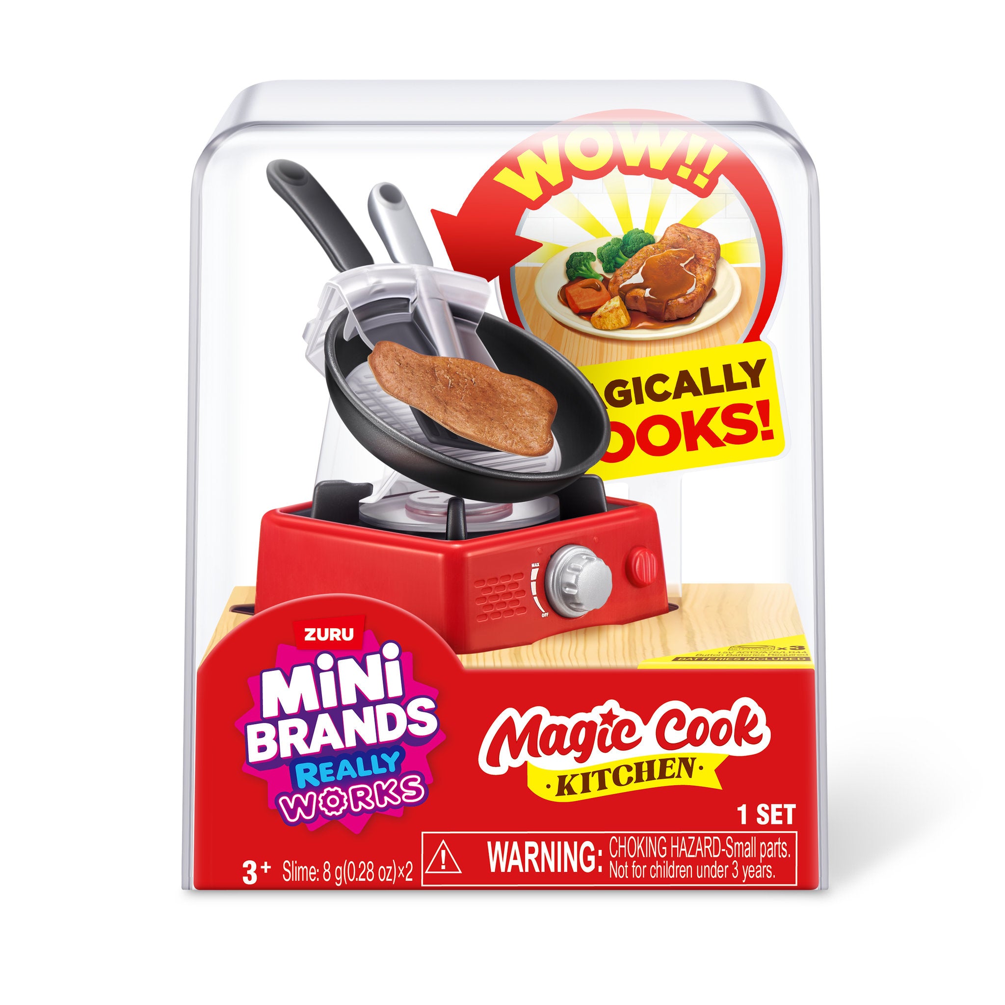 ZURU Mini Brands Magic Cook Kitchen S1 Steak With Pan