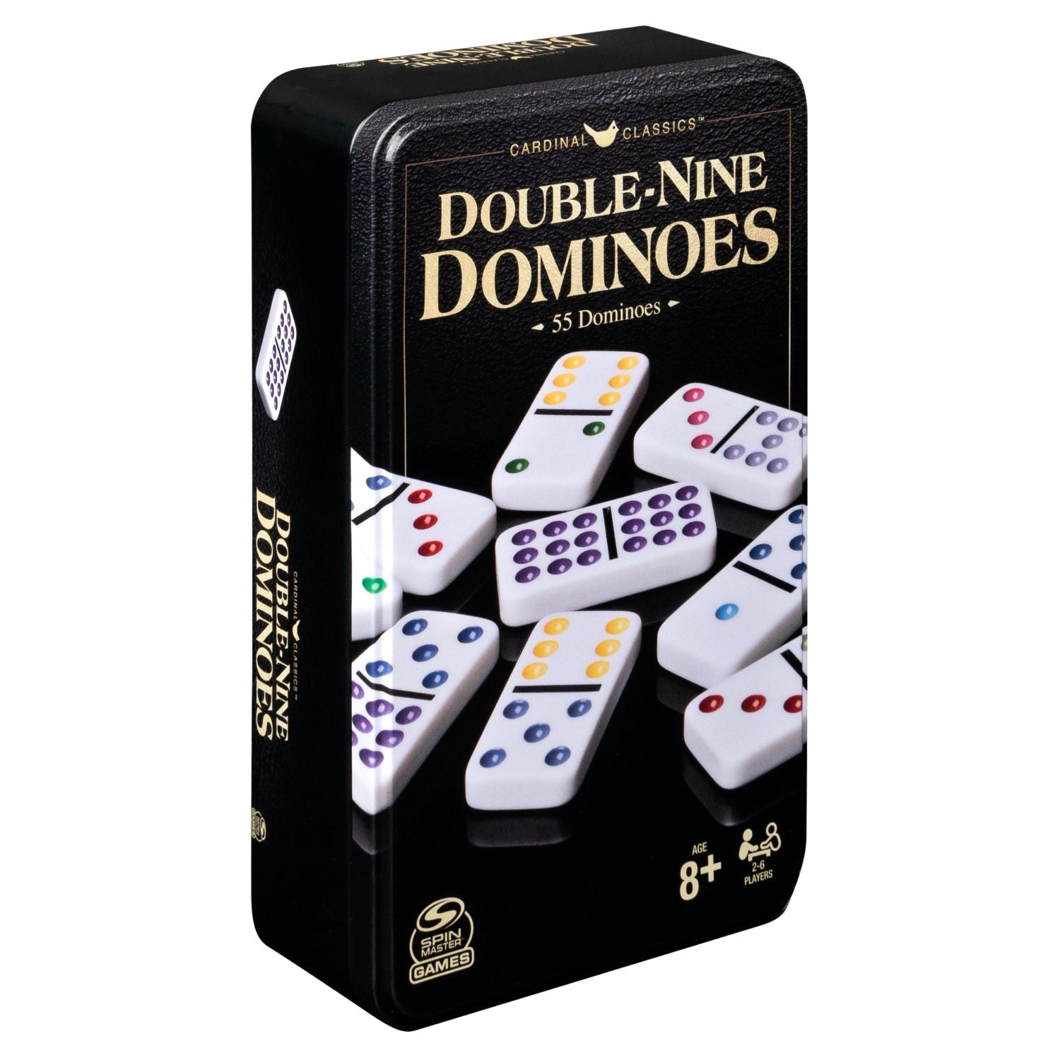 Cardinal Classics Double-Nine Dominoes In Tin