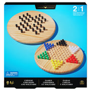 Cardinal Classics Wooden Solitare & Chinese Checkers