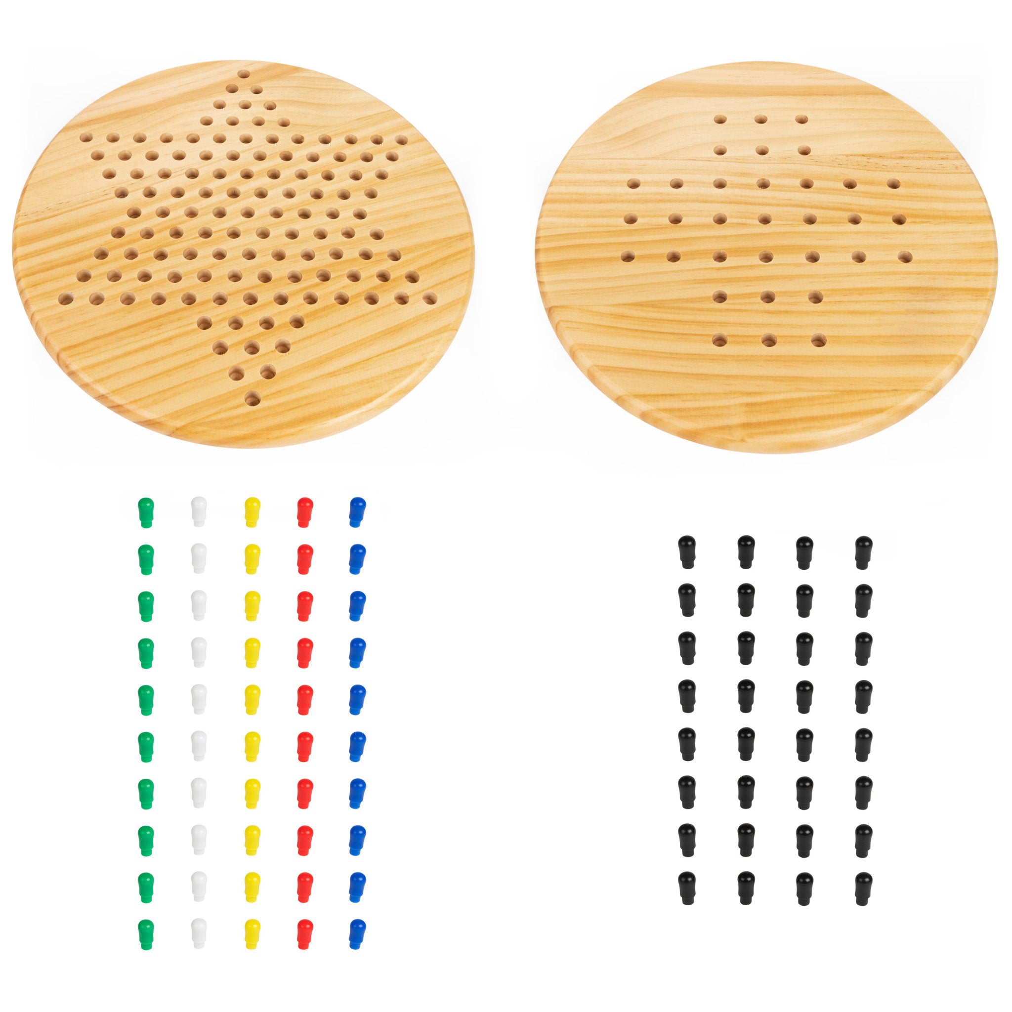 Cardinal Classics Wooden Solitare & Chinese Checkers