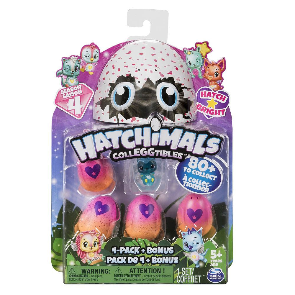 HATCHIMALS COLLEGGTIBLES S4 4 PACK ASSORTED STYLES