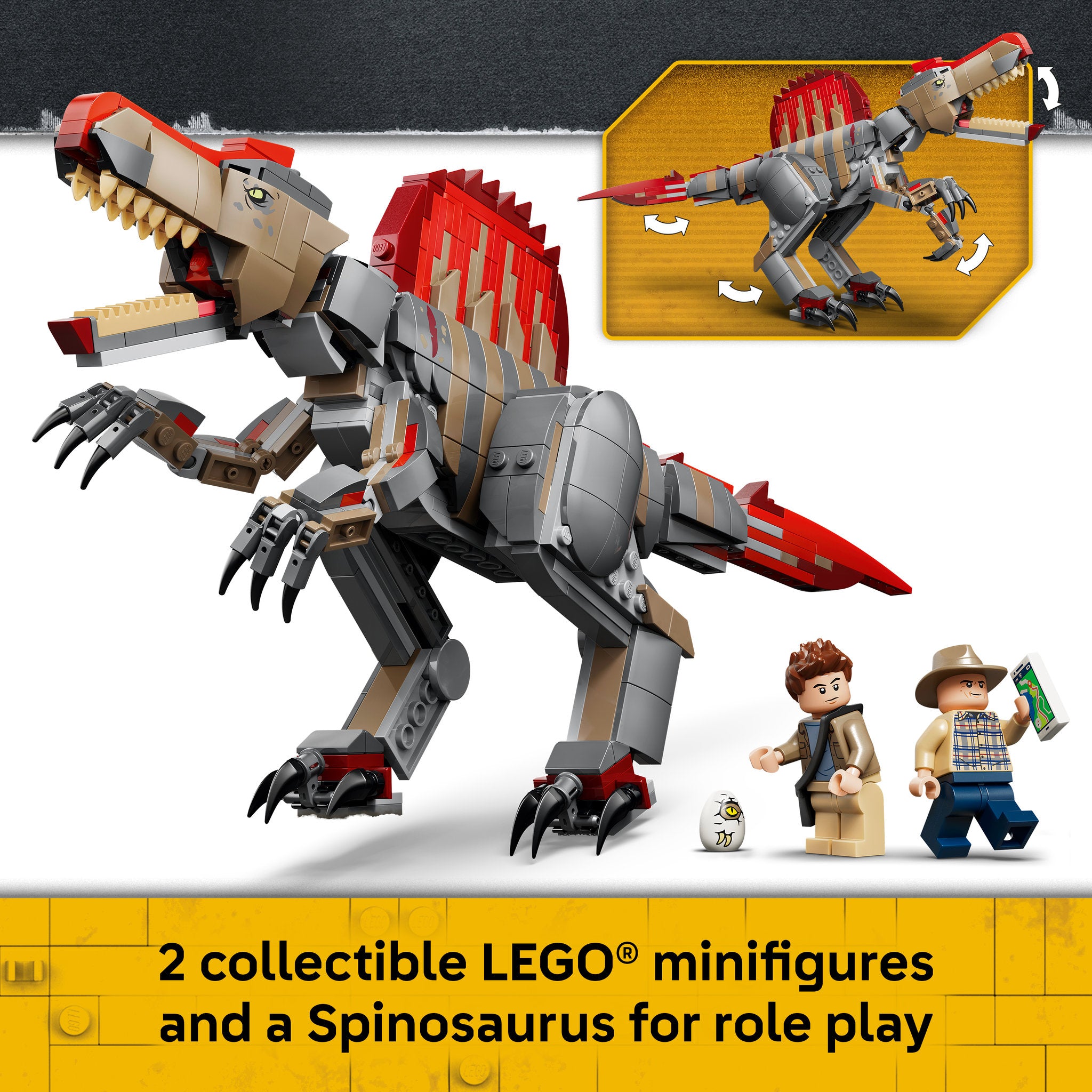 LEGO 77982 Jurassic World Spinosaurus Dinosaur Escape