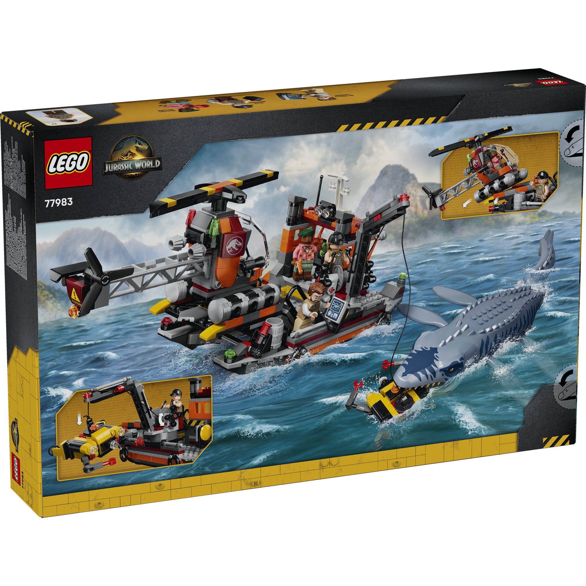 LEGO 77983 Jurassic World Mosasaurus Dinosaur Boat Attack