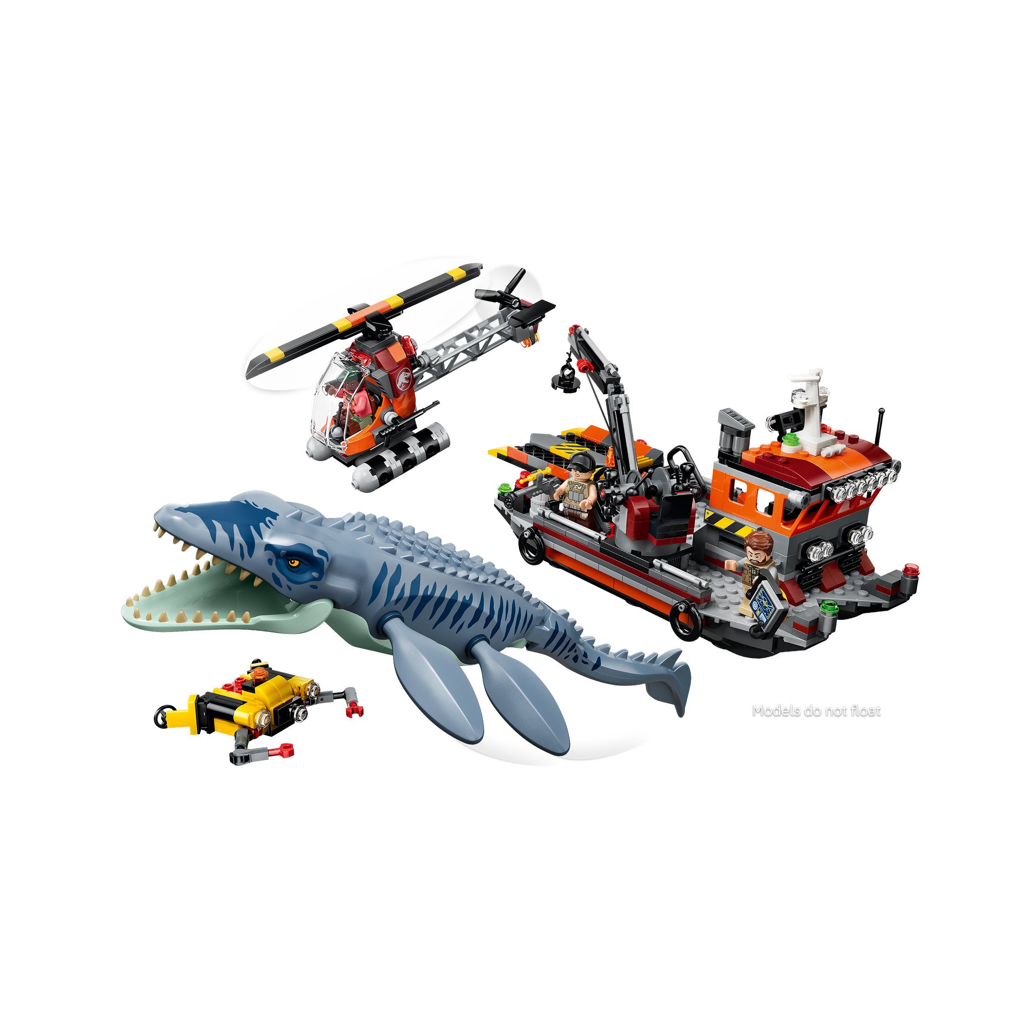 LEGO 77983 Jurassic World Mosasaurus Dinosaur Boat Attack