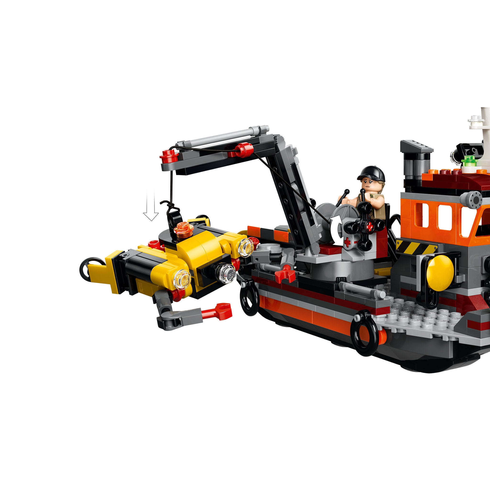 LEGO 77983 Jurassic World Mosasaurus Dinosaur Boat Attack