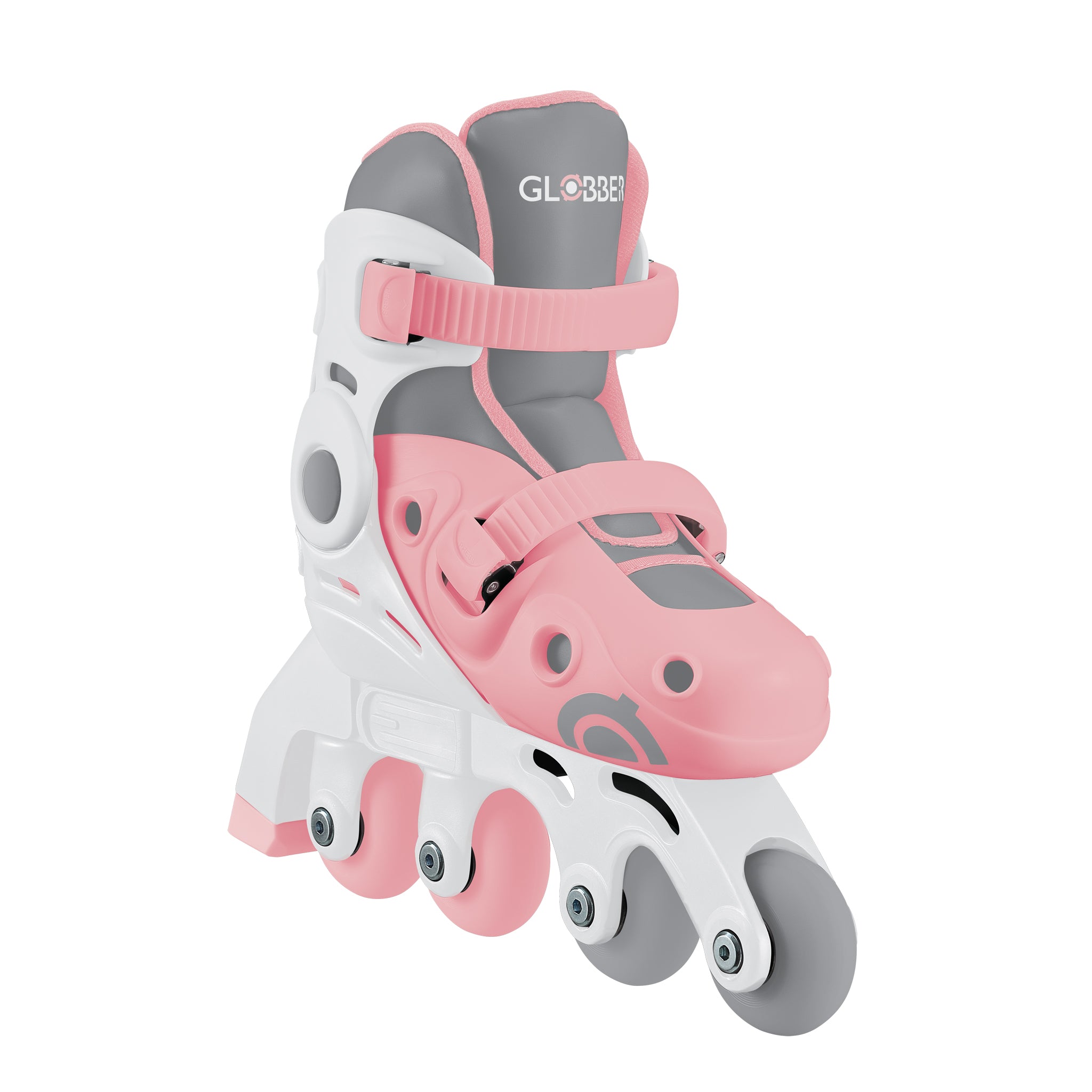 Globber Learning Inline Skates 2 in 1 Size S/M - Pastel Pink
