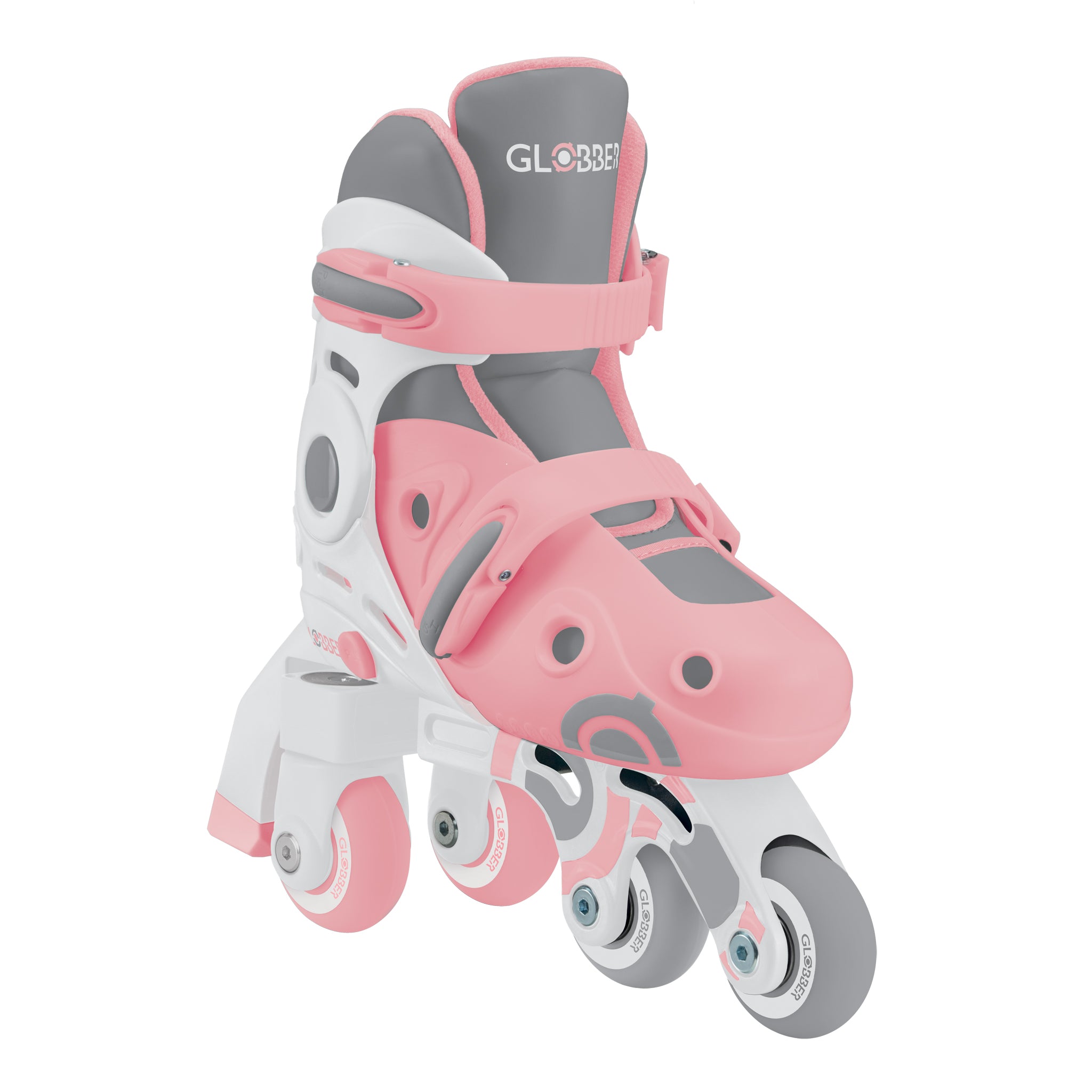 Globber Learning Inline Skates 2 in 1 Size S/M - Pastel Pink