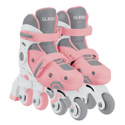 Globber Learning Inline Skates 2 in 1 Size S/M - Pastel Pink
