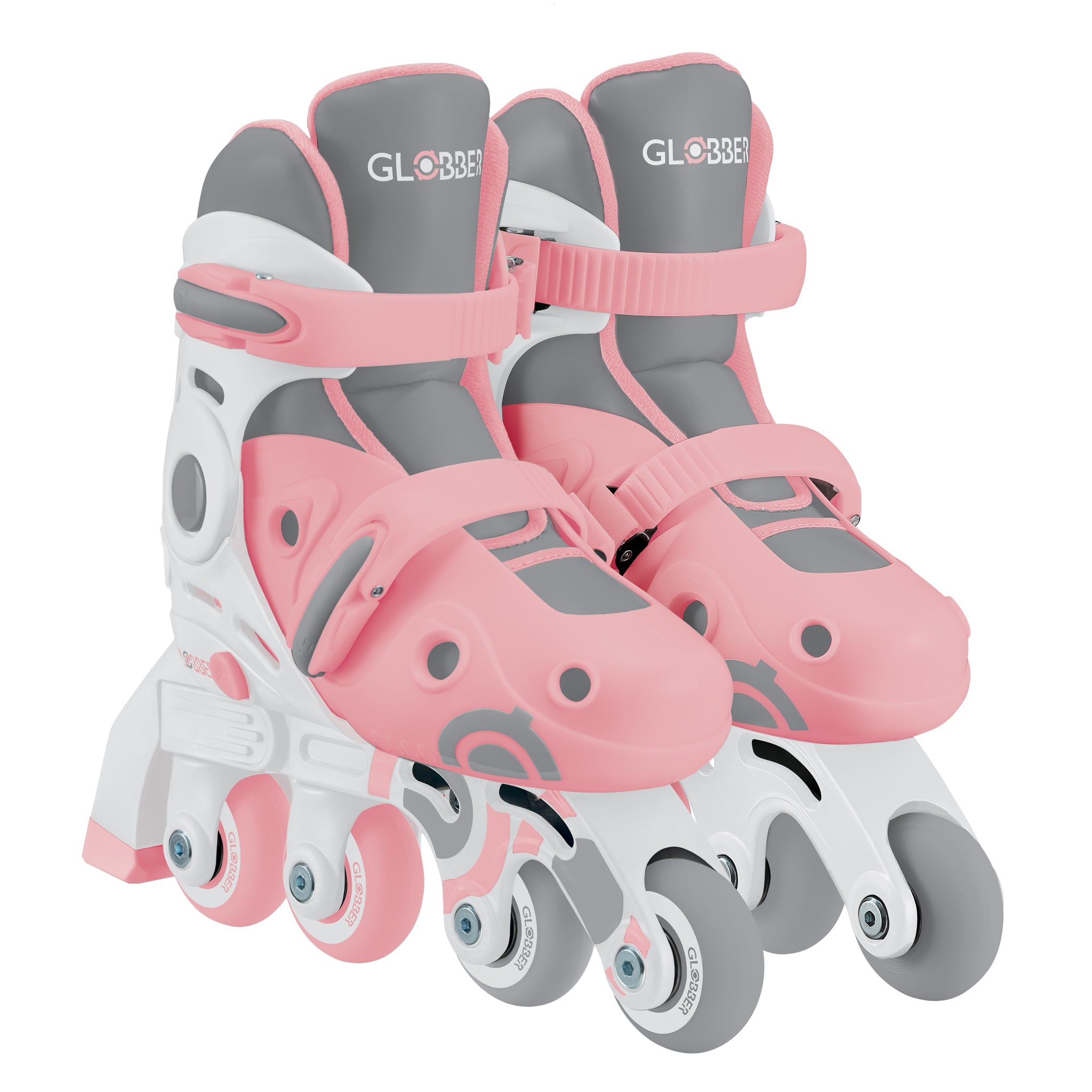 Globber Learning Inline Skates 2 in 1 Size S/M - Pastel Pink