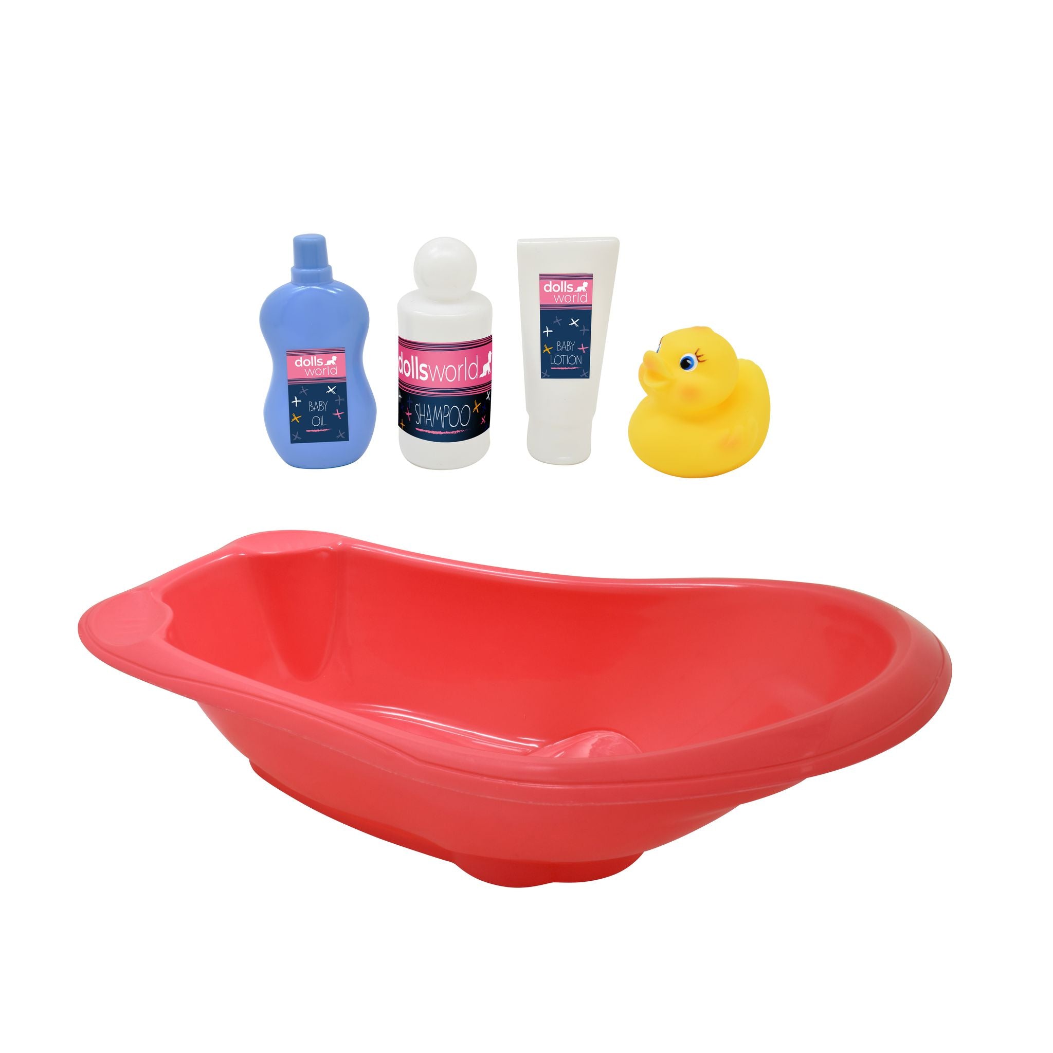 Dolls World Baby Doll Bath Set