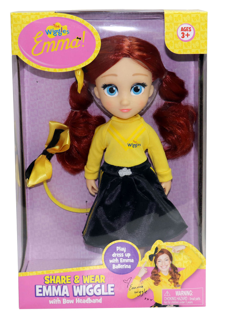 THE WIGGLES 13 INCH CLASSIC EMMA SHARE & WEAR TODDLER DOLL