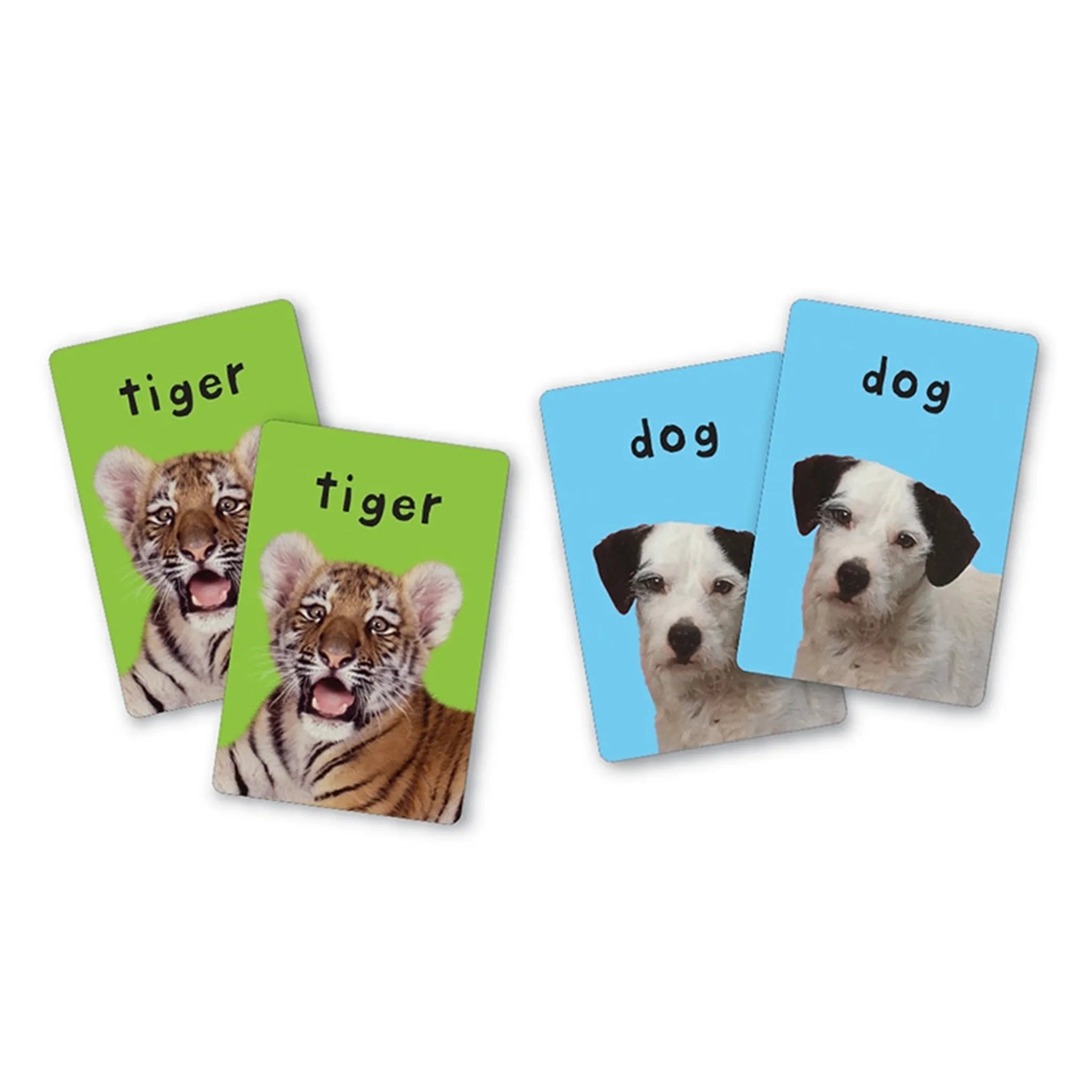 First 100 Matching Card Game - Animals