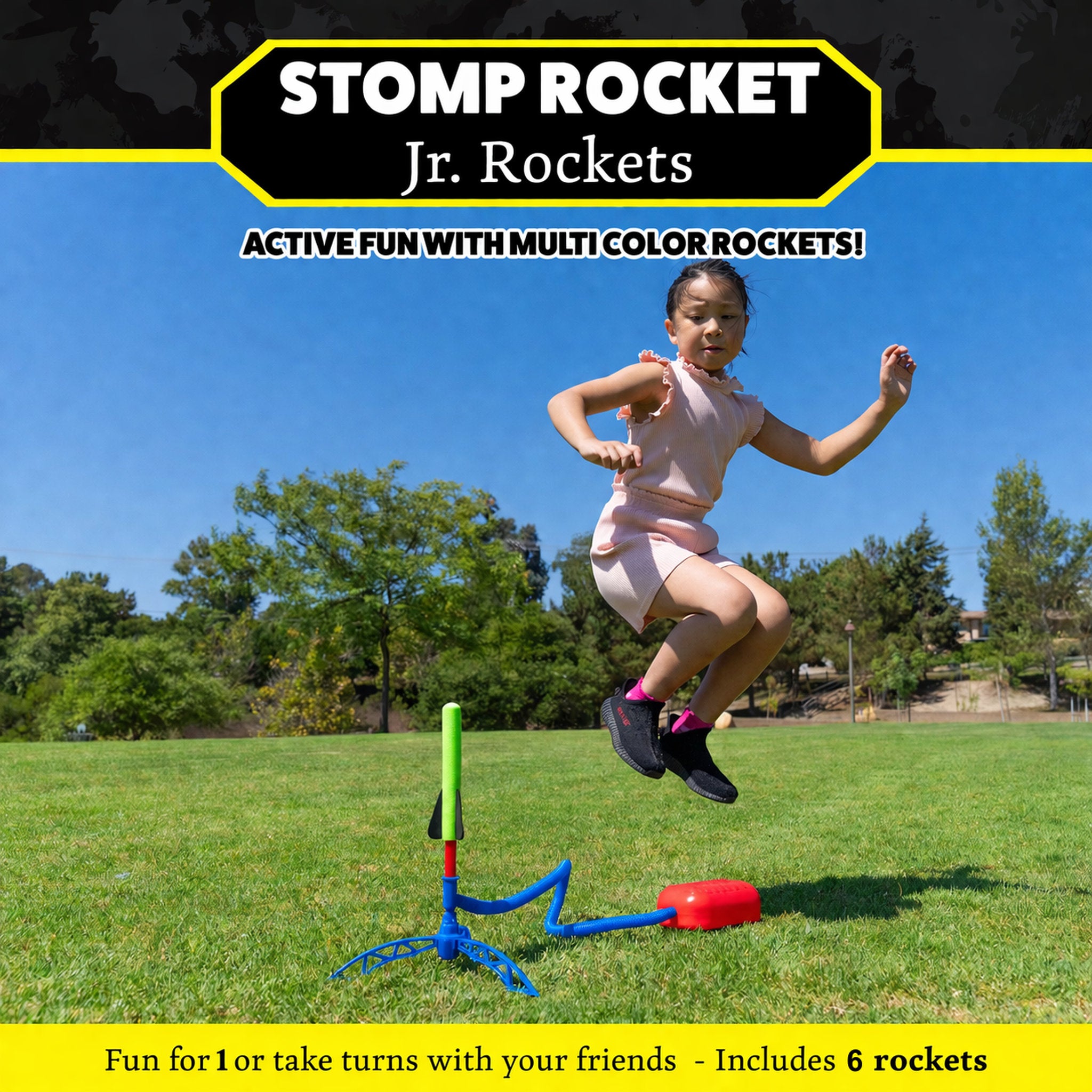 Stomp Rocket 6 Pack Junior Rocket Set