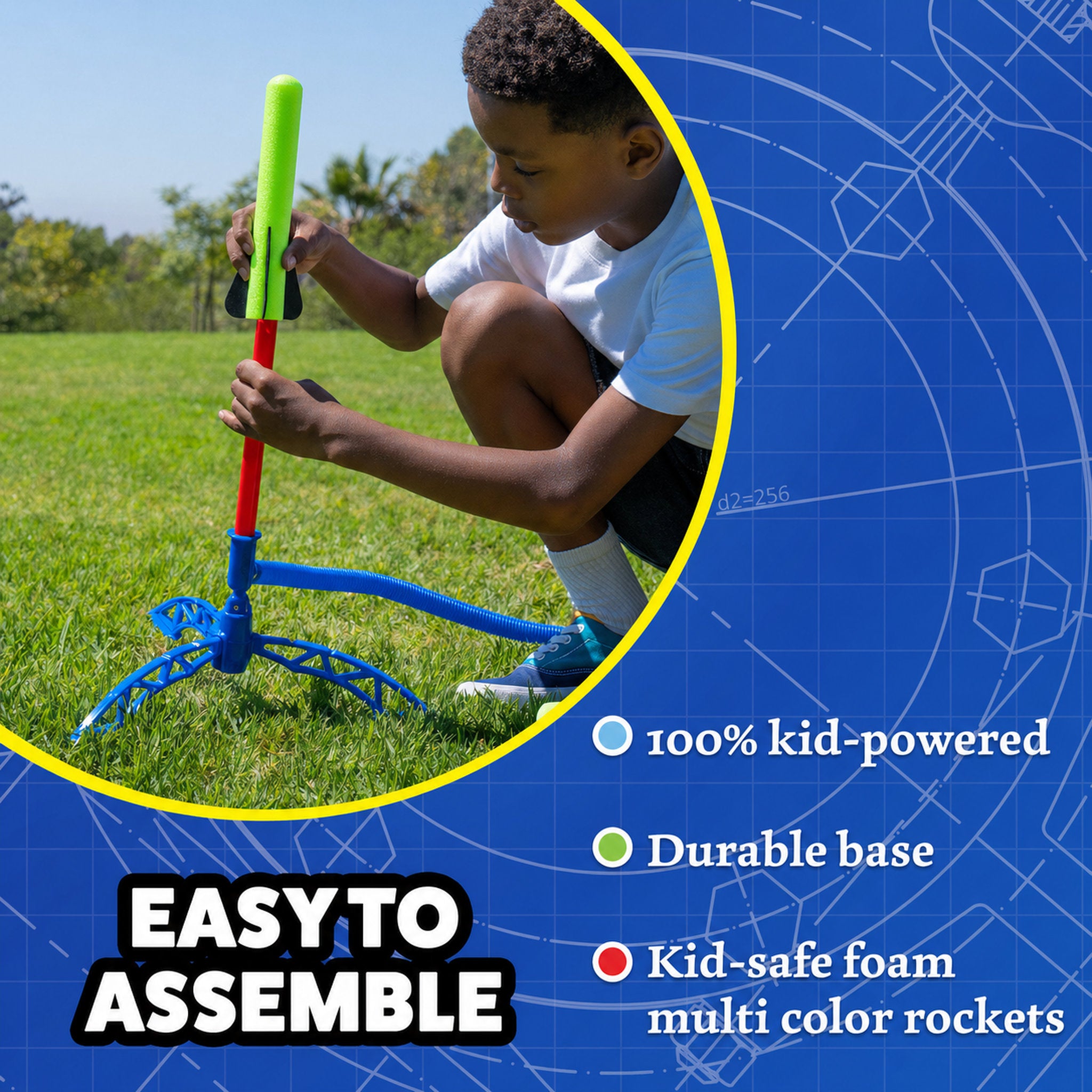 Stomp Rocket 6 Pack Junior Rocket Set