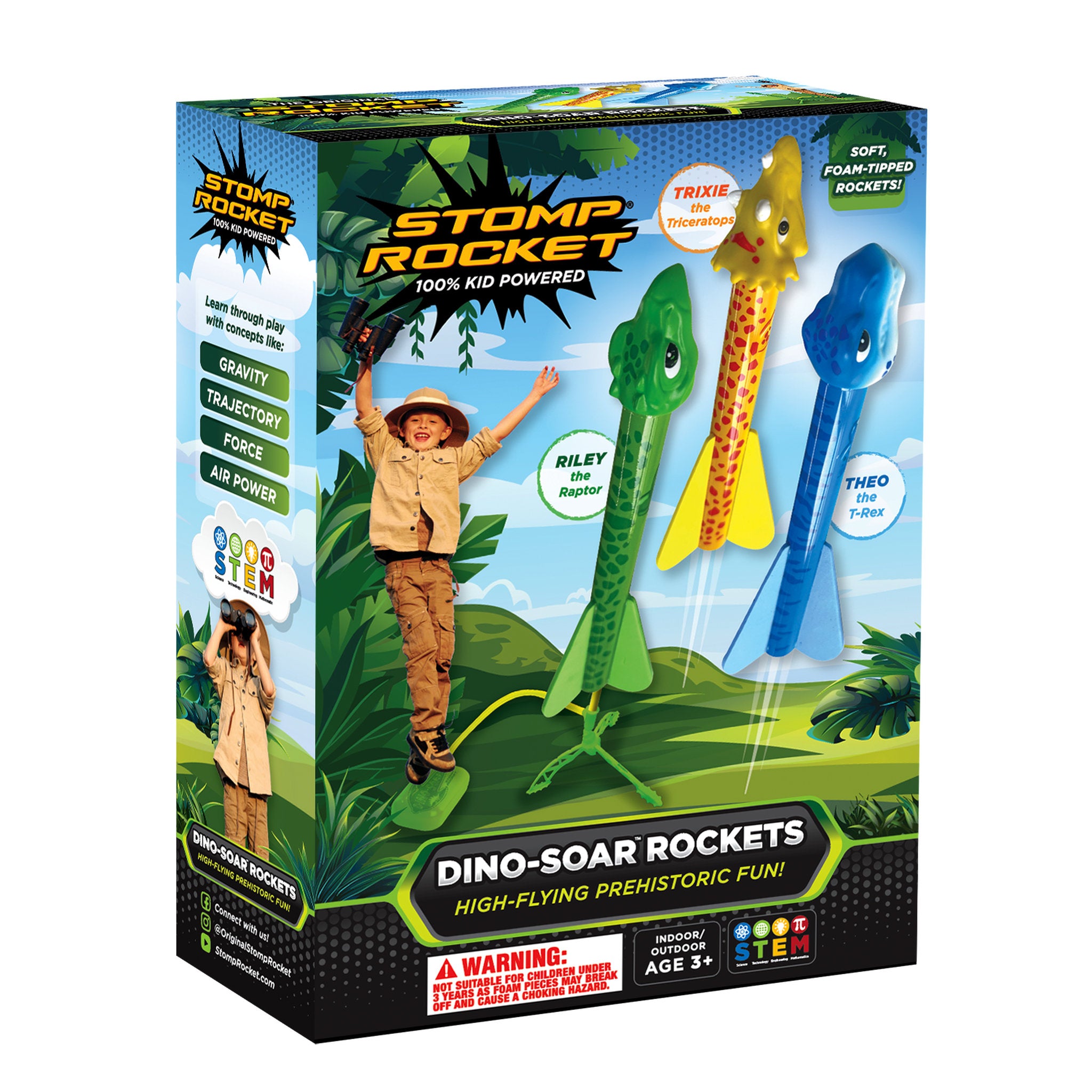 Stomp Rocket Dino-Soar Rockets
