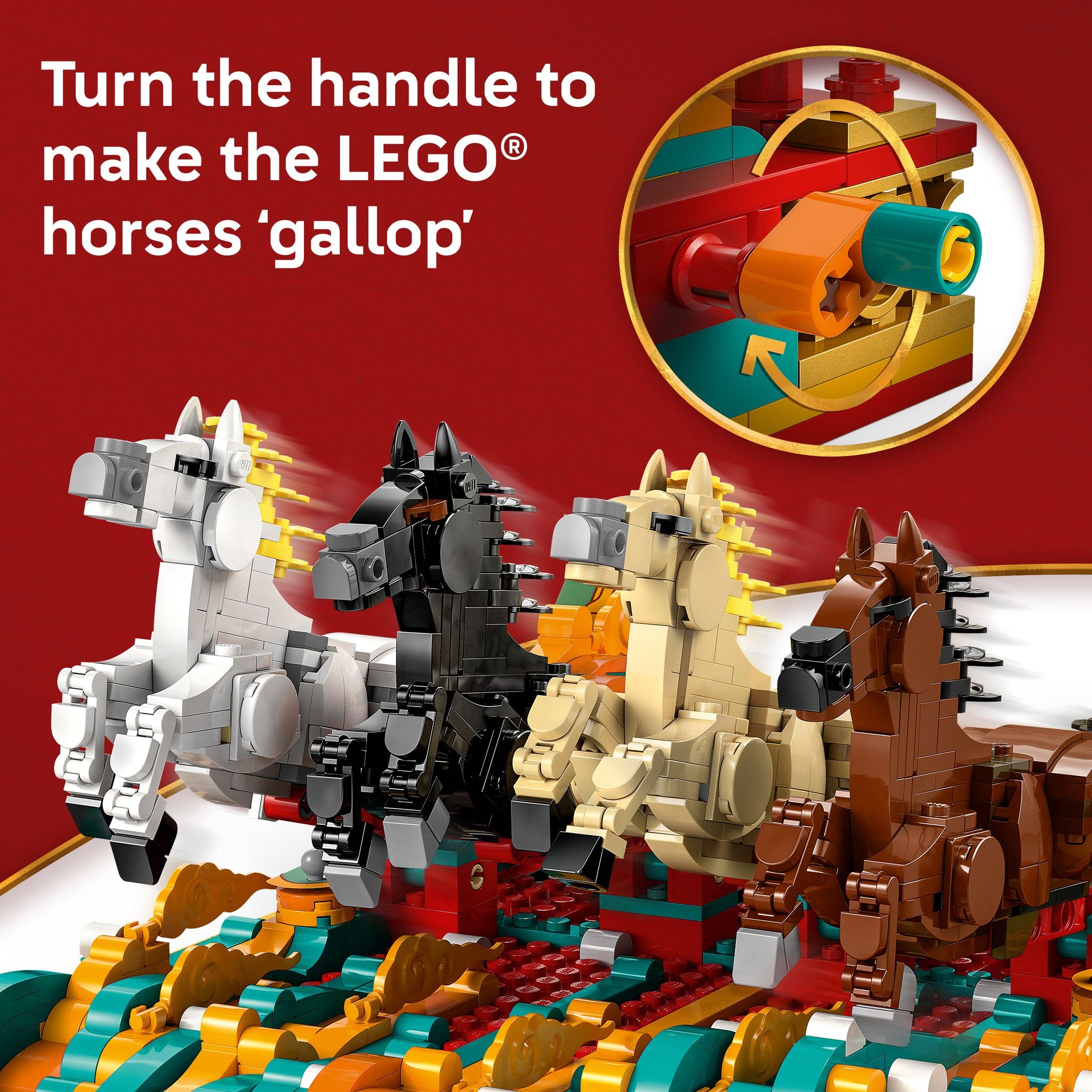 LEGO 80119 Chinese Festivals Spring Festival Galloping Horse Canvas