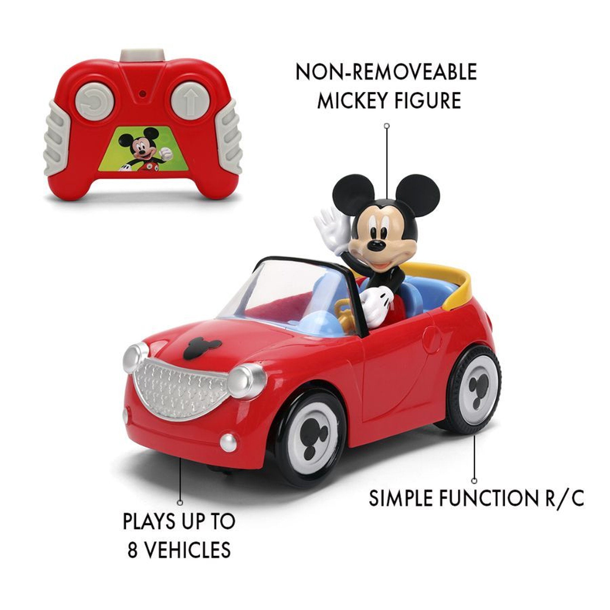 Jada Toys Disney Mickey Mouse 1:32 Die-Cast Remote Control Car