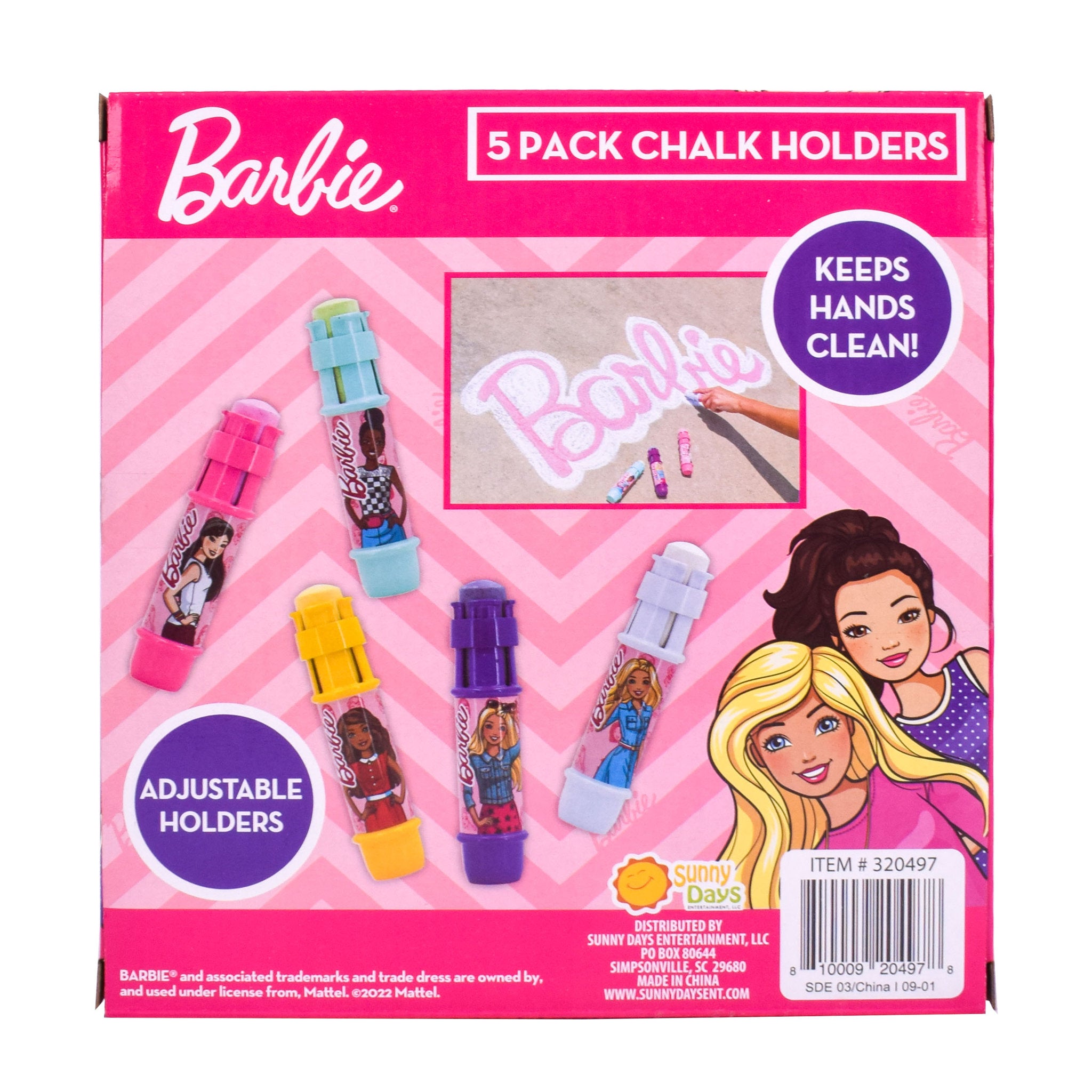 Sunny Days Barbie Chalk Holders 5 Pack