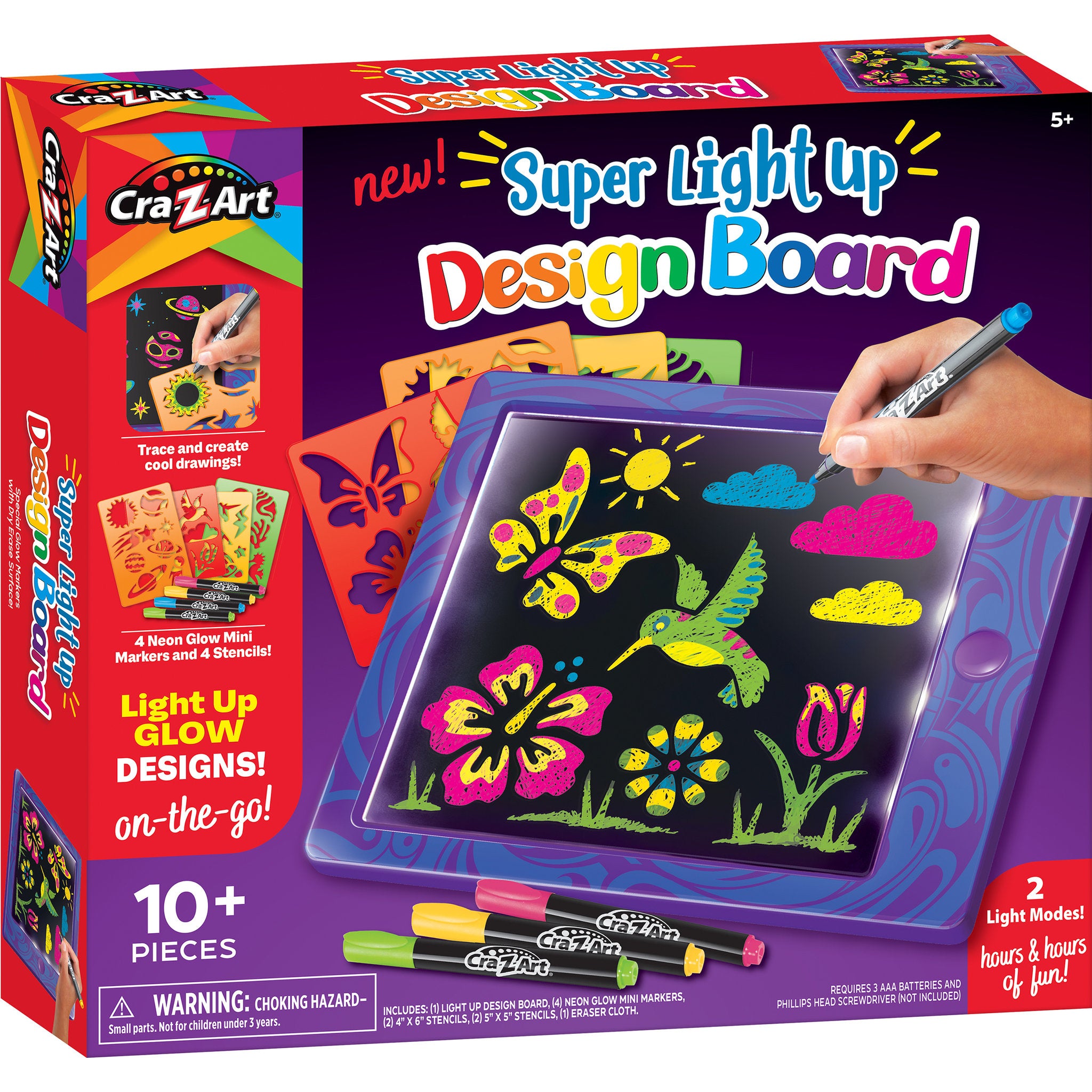 Cra-Z-Art Super Light Up Design Board 10 Pack